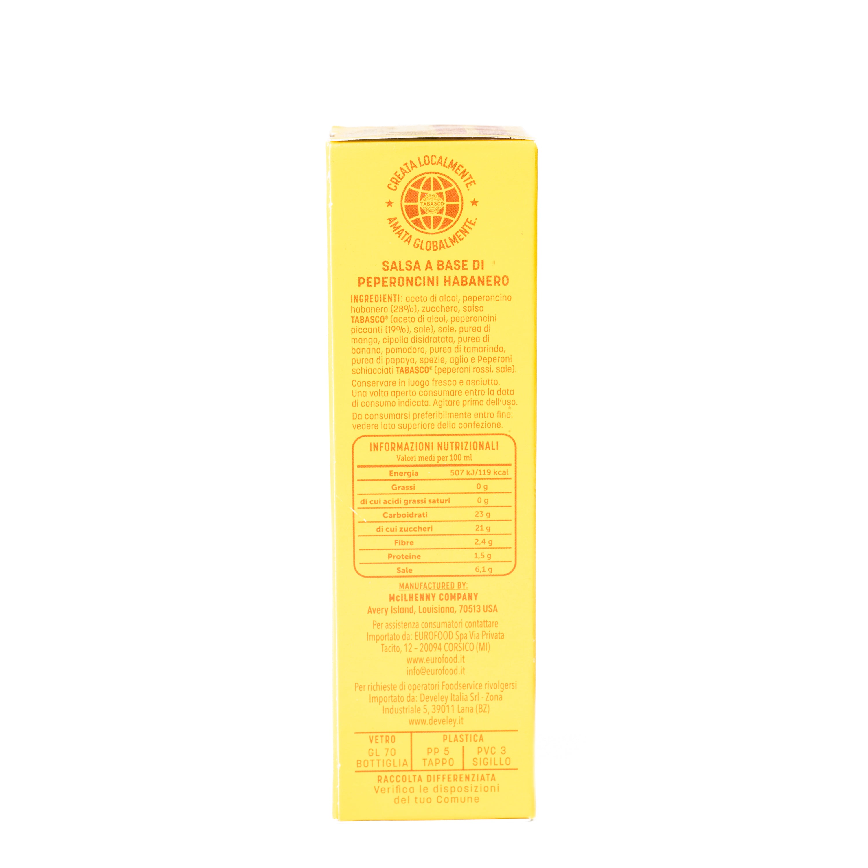 Sos Tabasco Habanero McIlhenny, 60 ml