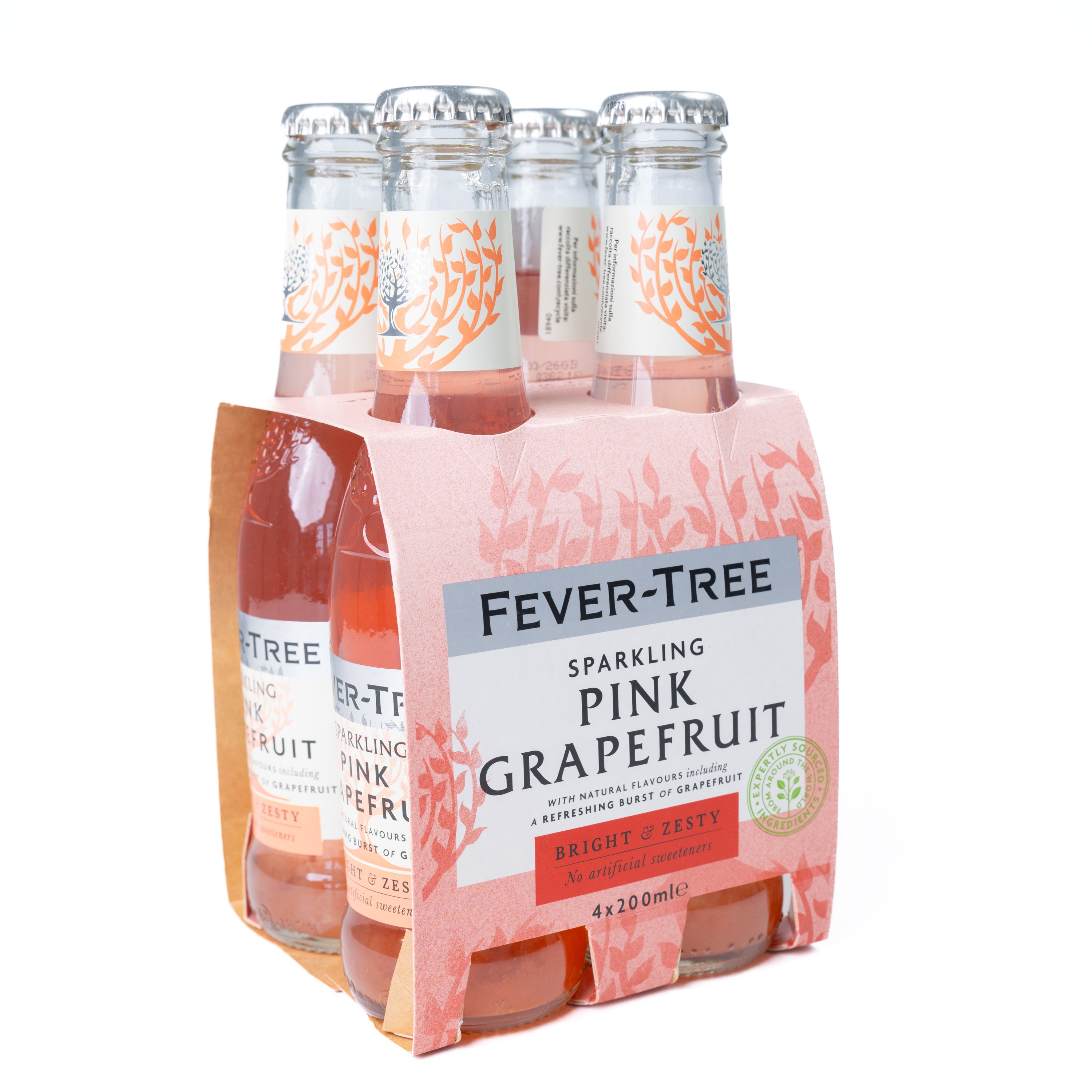 Sparkling Pink Grapefruit Fever-Tree, 4 x 200 ml