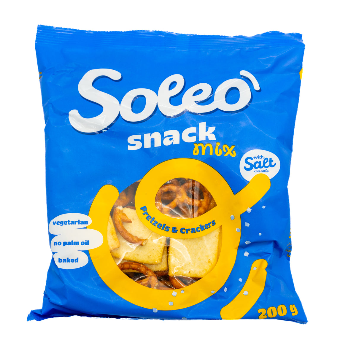 Mix de covrigei și crackers cu sare Soleo, 200 g