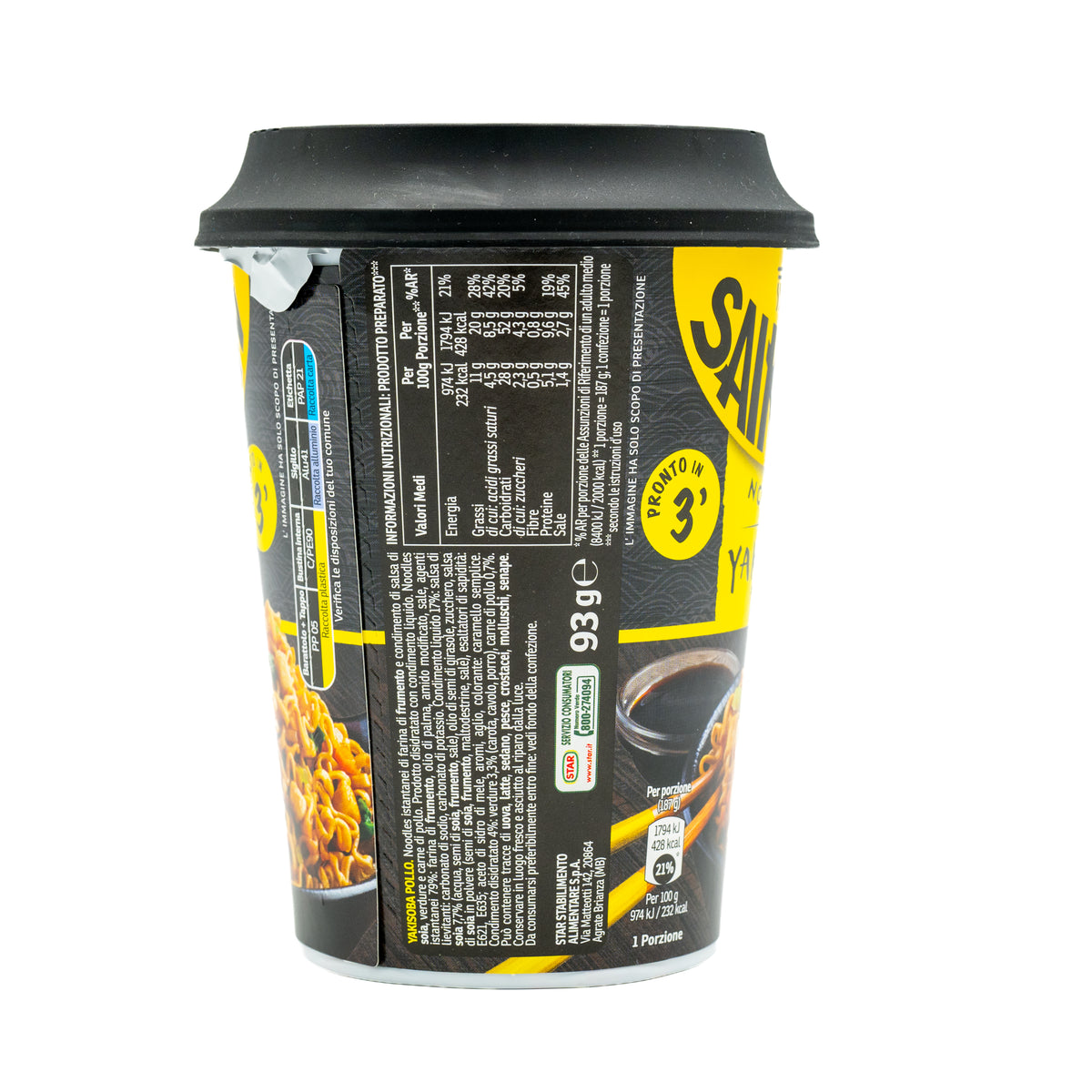 Tăiței instant Yakisoba cu pui Saikebon, 93 g