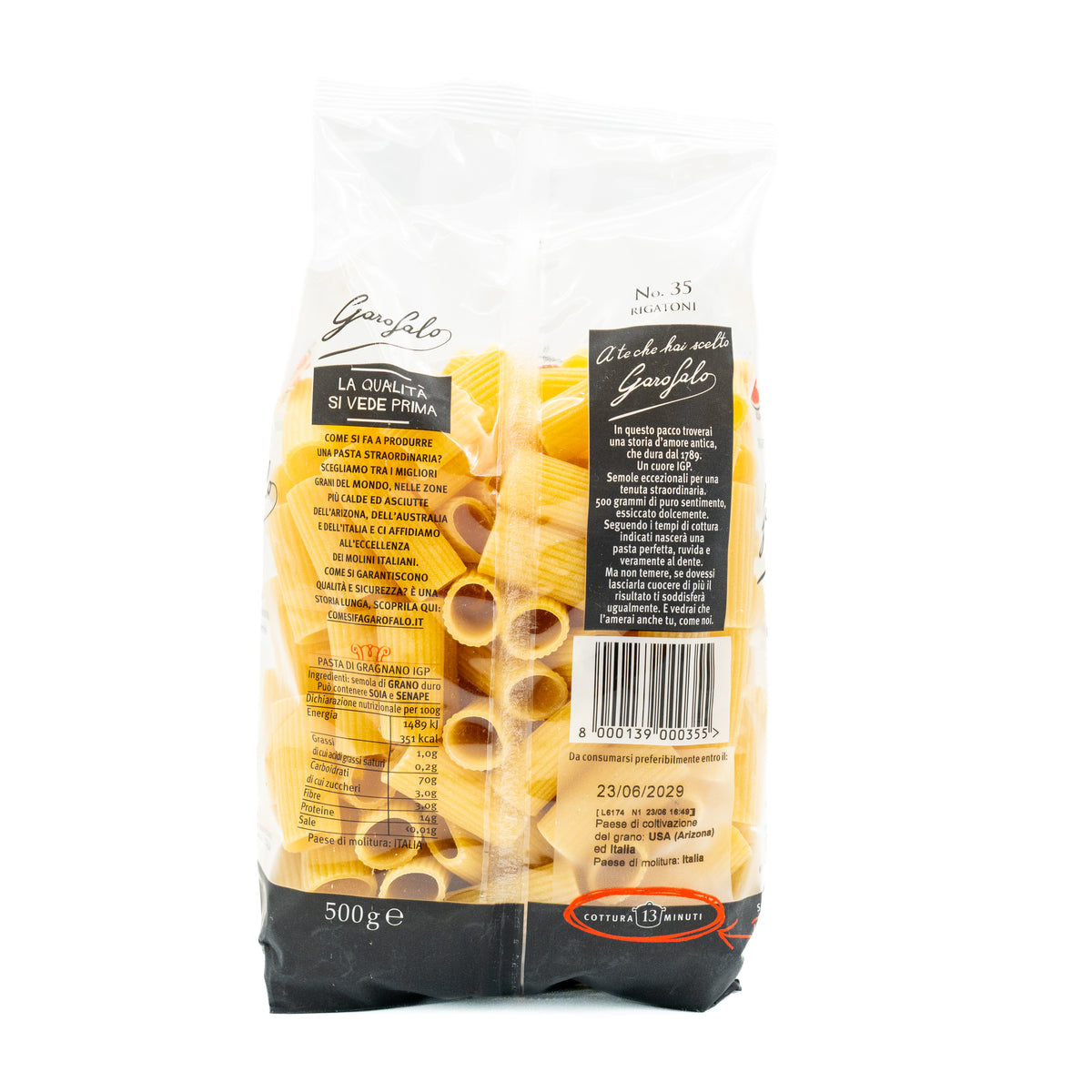 Paste Rigatoni nr. 35 Garofalo, 500 g