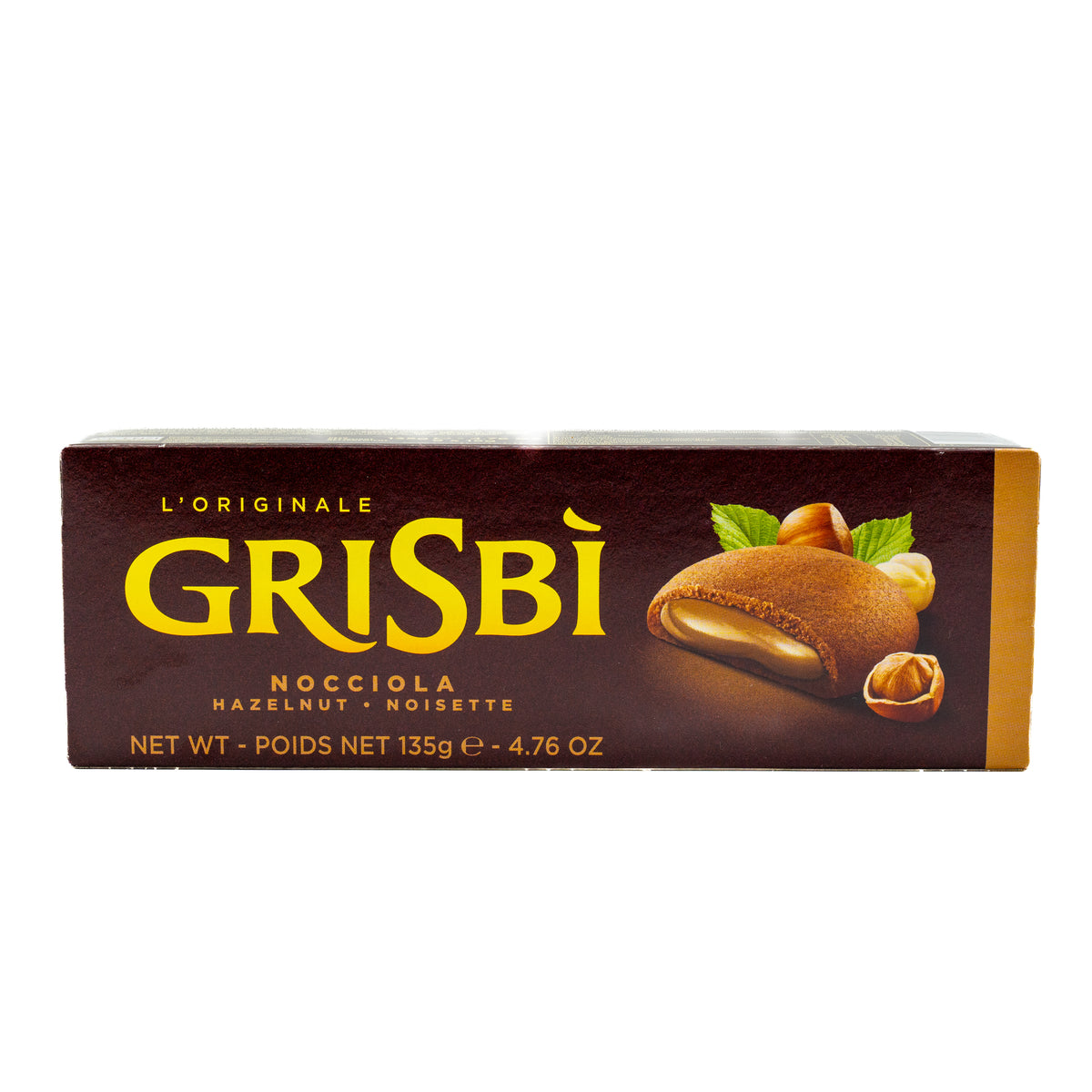 Biscuiți cu cremă de alune de pădure Grisbi, 135 g