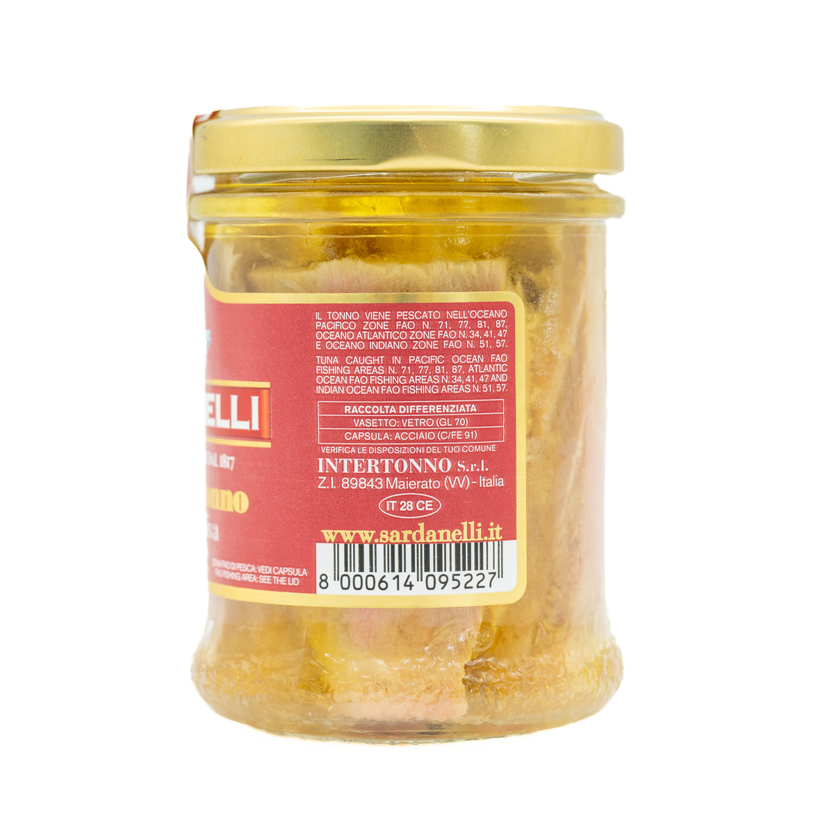 Fileuri de ton Sardanelli în ulei de măsline, 190 g
