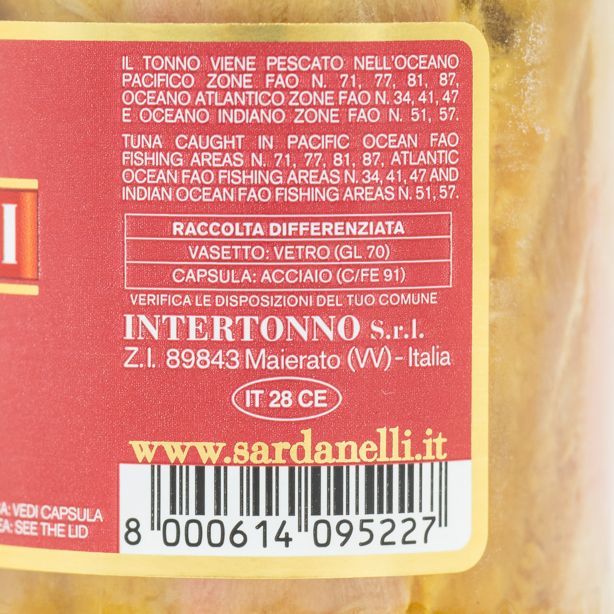 Fileuri de ton Sardanelli în ulei de măsline, 190 g