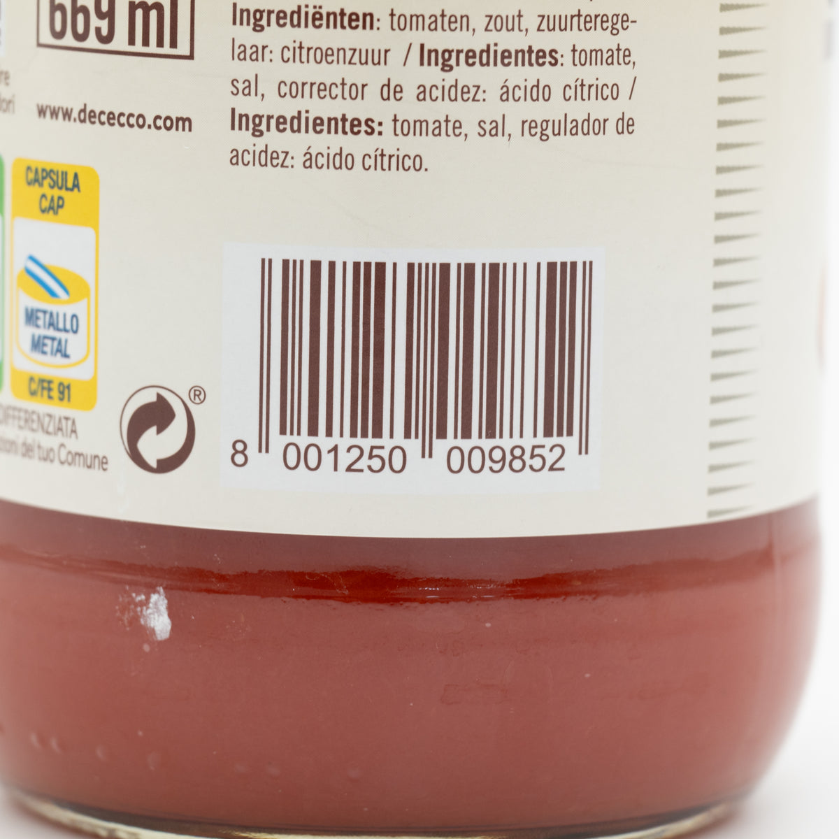 Roșii pasate De Cecco Passata Classica Vellutata, 700 g