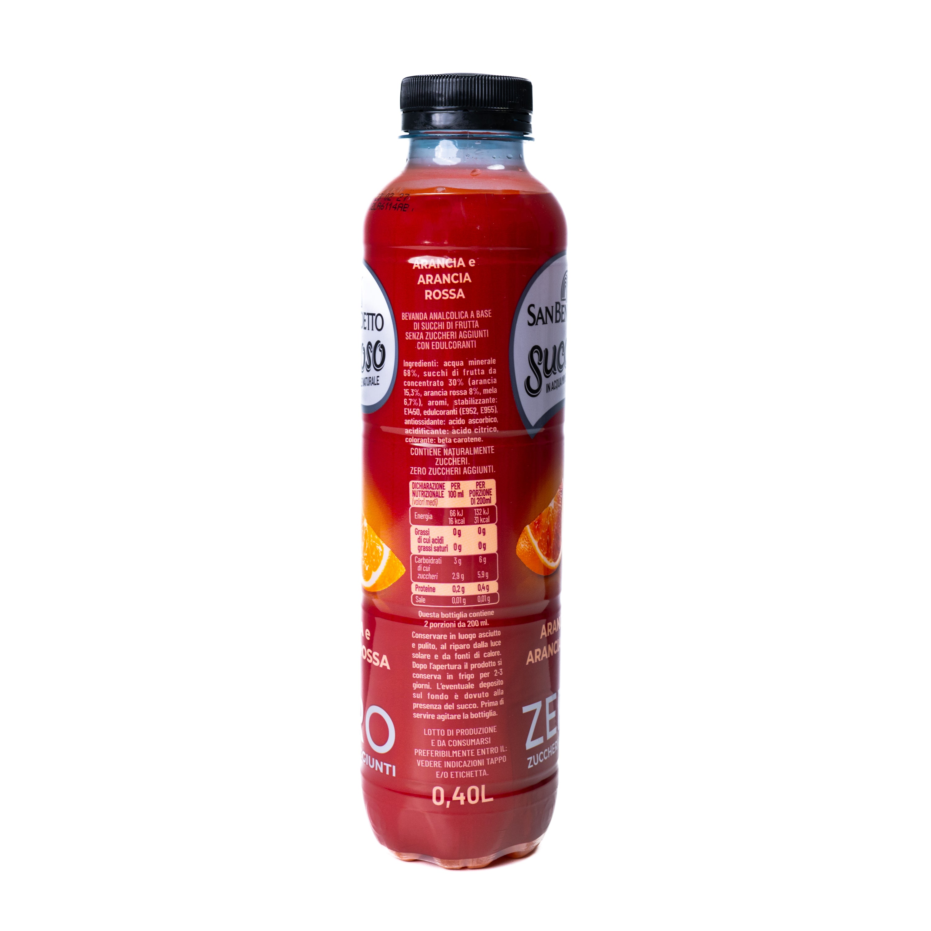 Băutură cu portocale și portocale roșii Succoso San Benedetto, 0,40 L