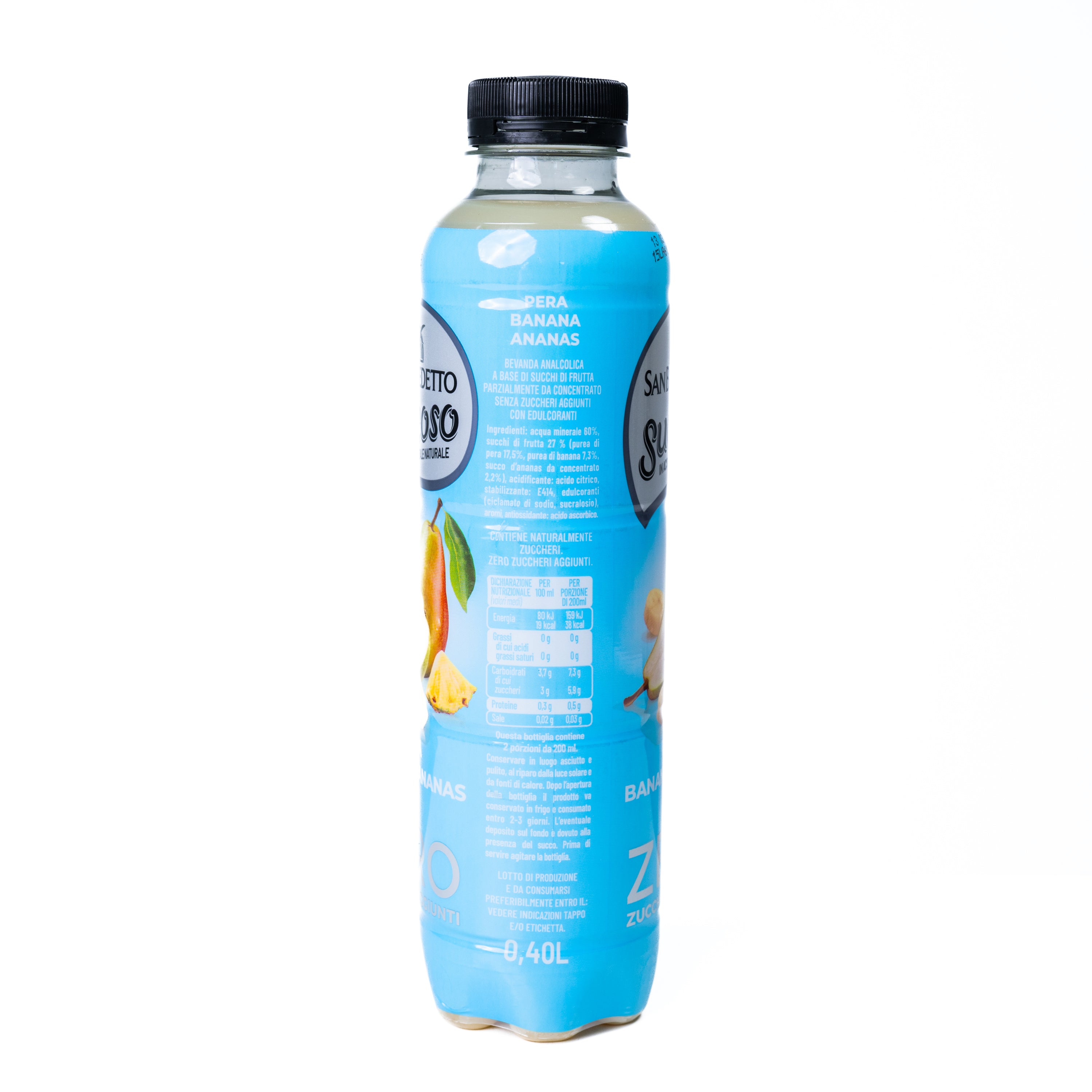 Băutură cu pară, banană și ananas Succoso San Benedetto, 0,40 L