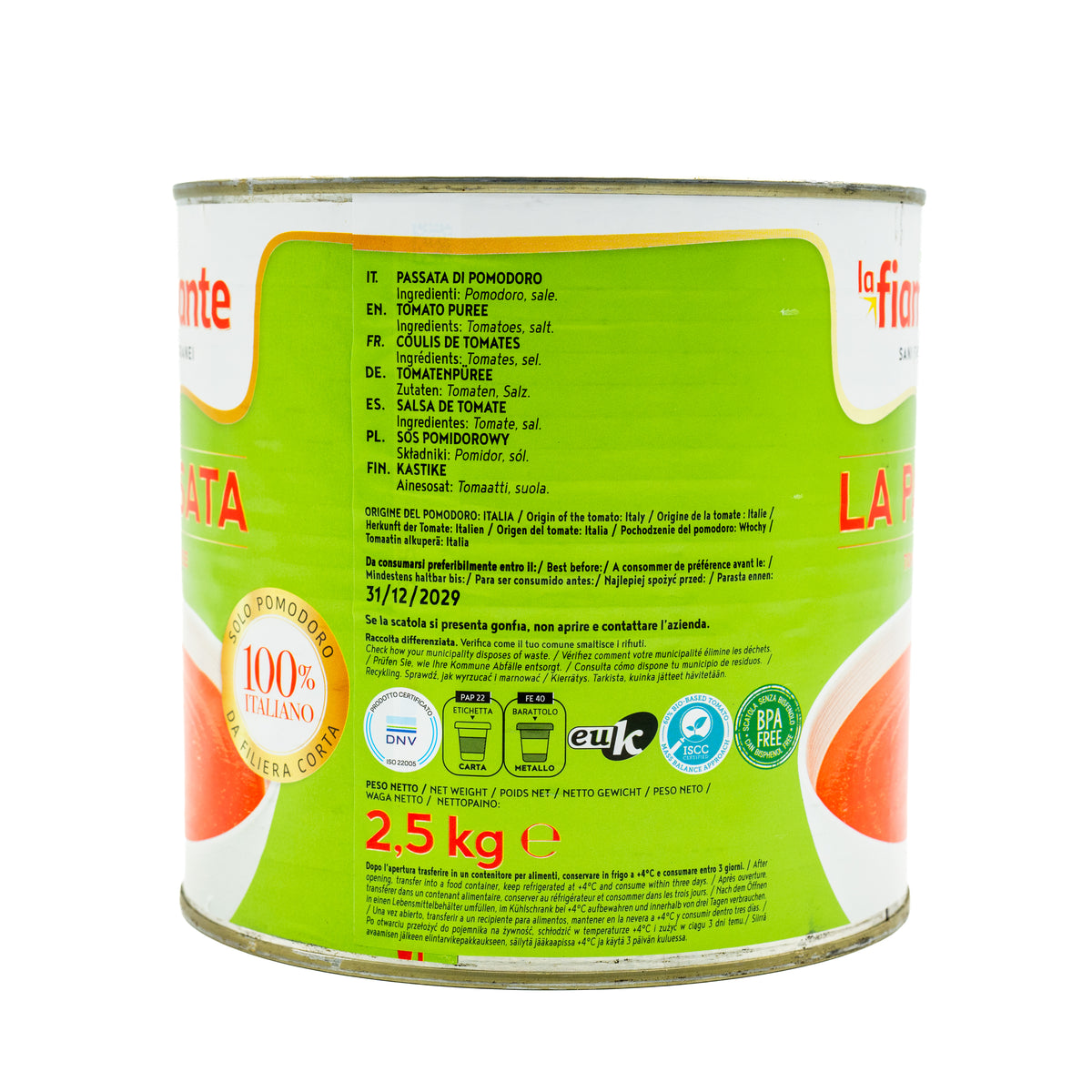 Roșii pasate La Fiammante La Passata, 2,5 kg