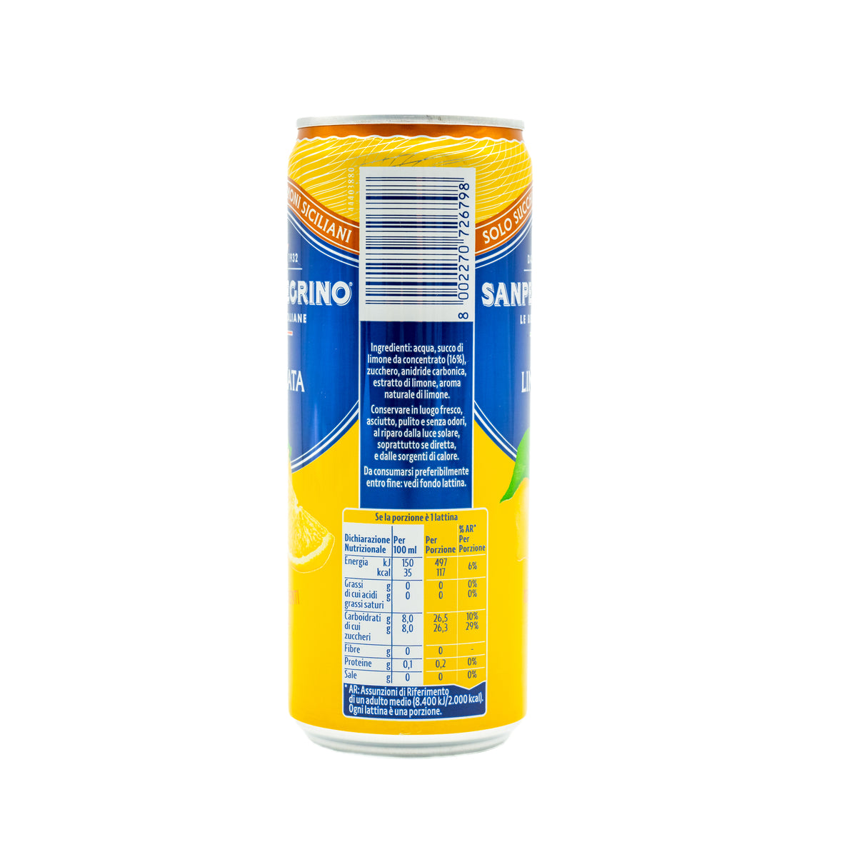 Limonadă carbogazoasă Limonata Sanpellegrino, 330 ml