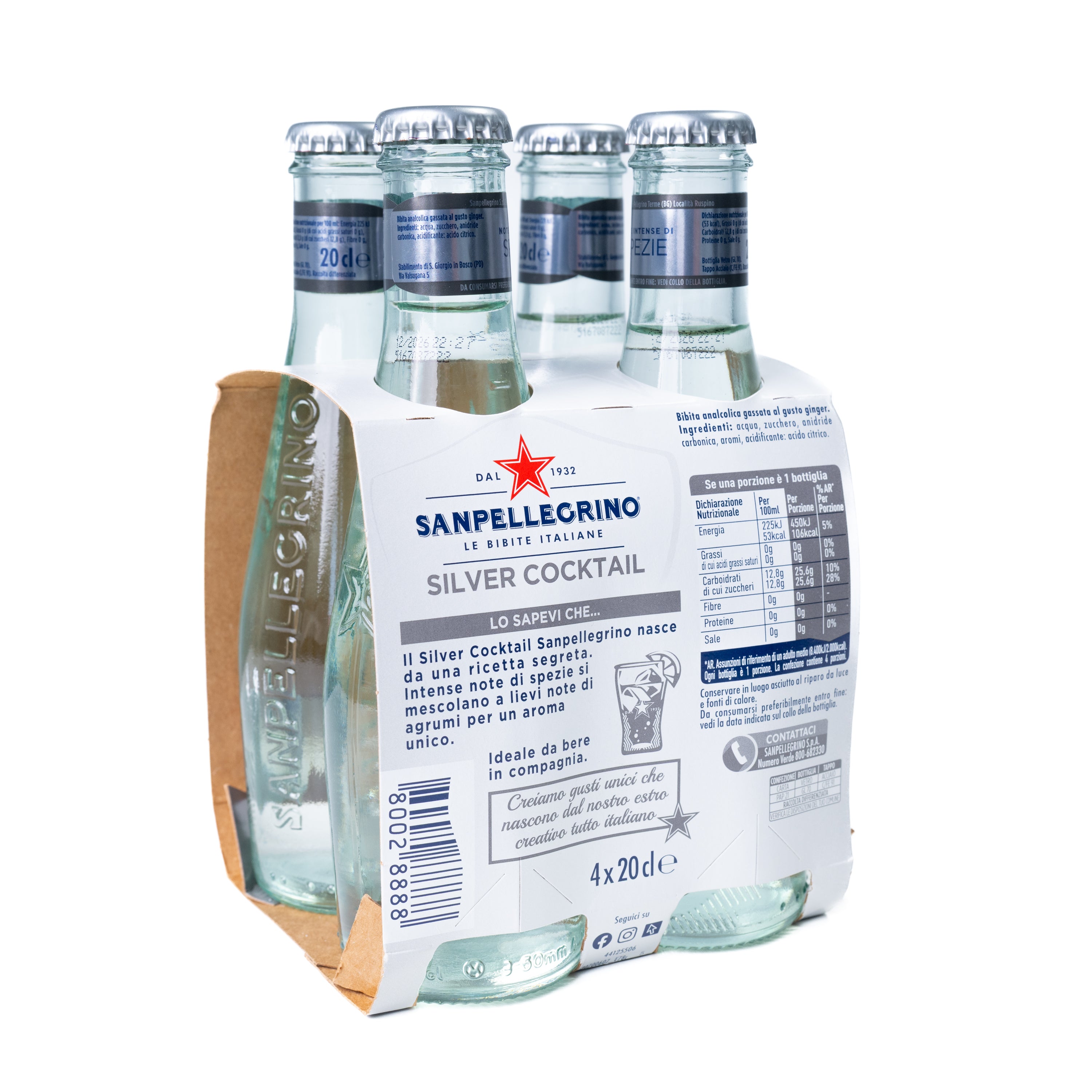 Cocktail Bianco Sanpellegrino, 4 x 200 ml
