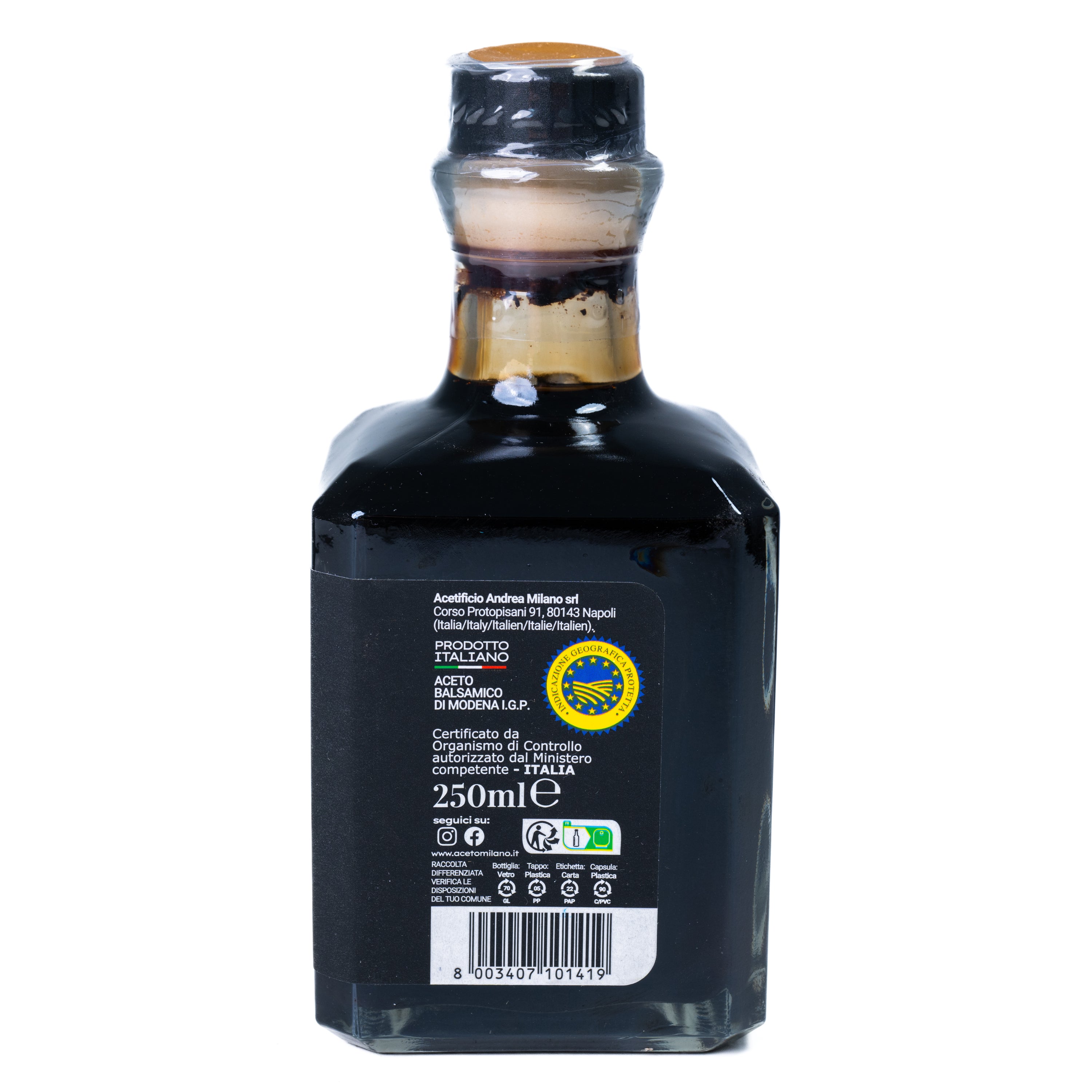 Oțet balsamic Andrea Milano Vignagruma Prestige, 250 ml