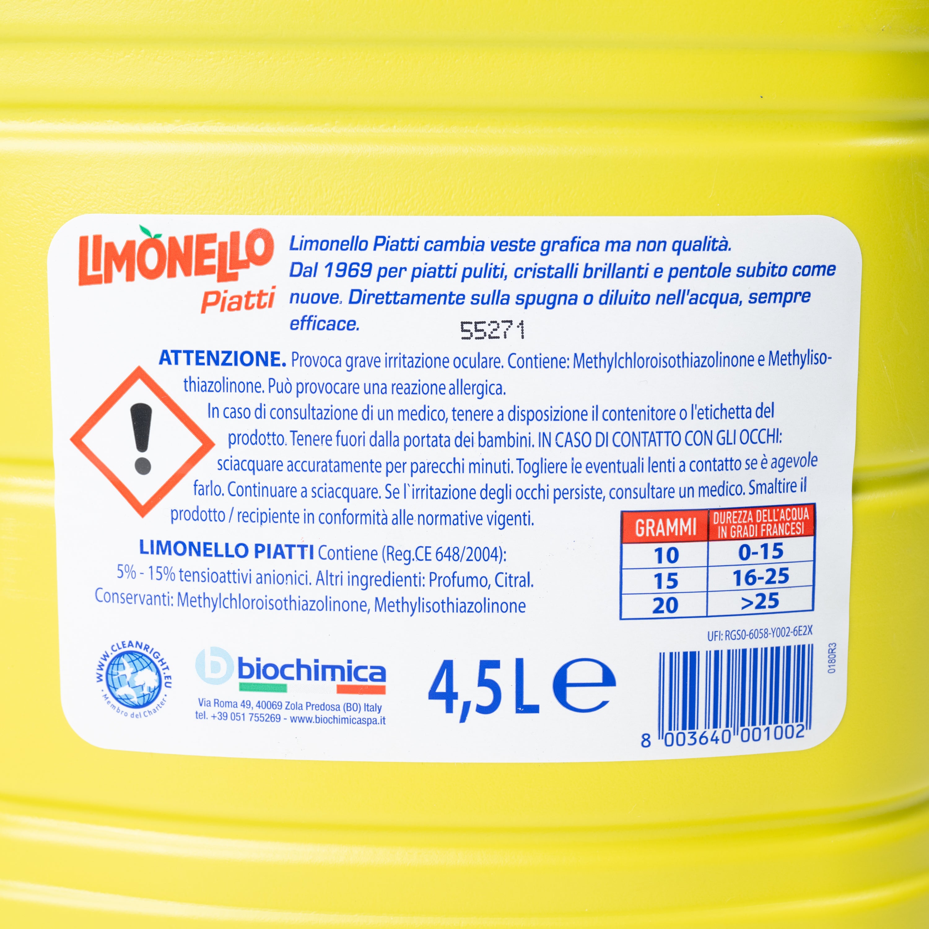 Detergent lichid Limonello, 4,5 L