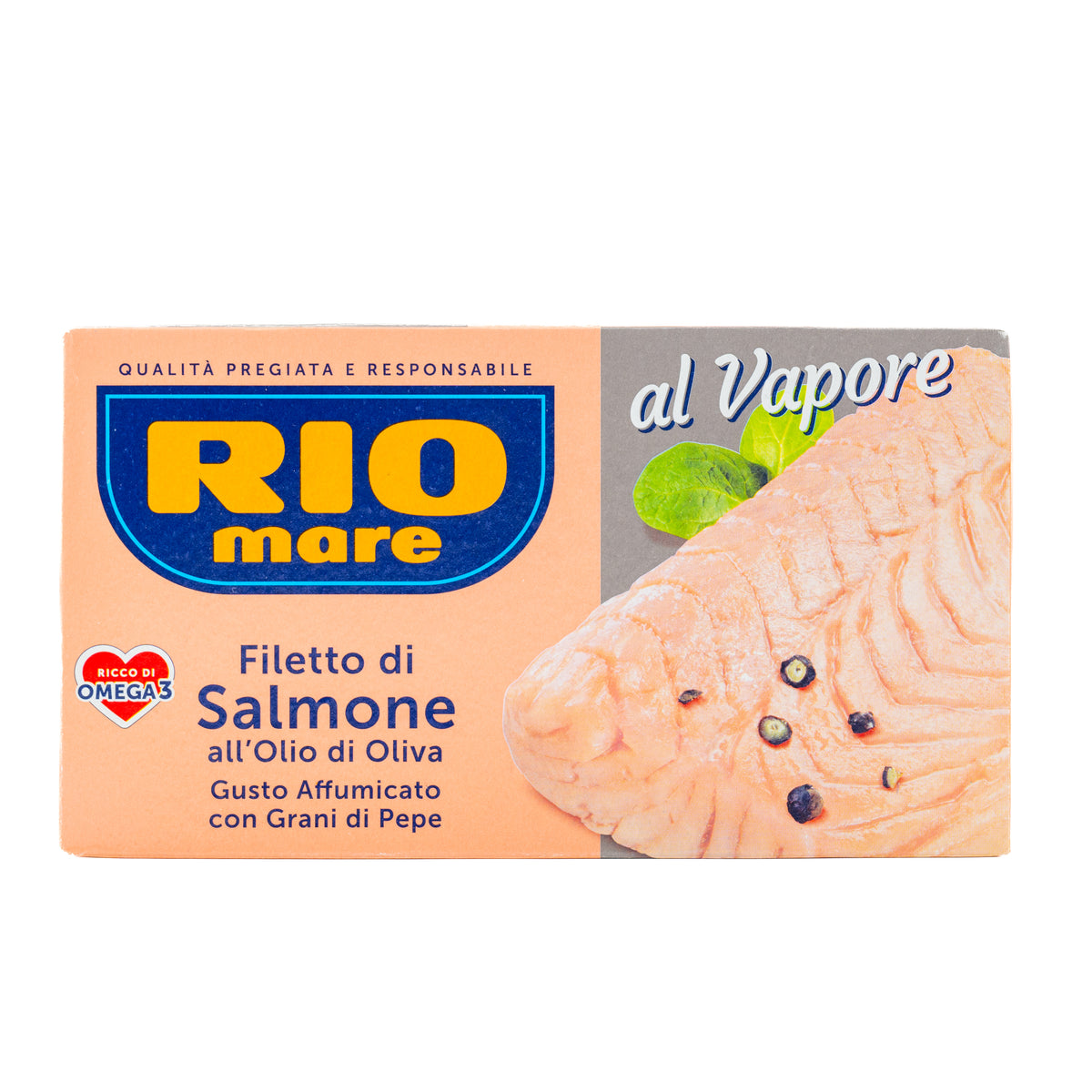 File de somon cu gust afumat și piper Rio Mare, 150 g