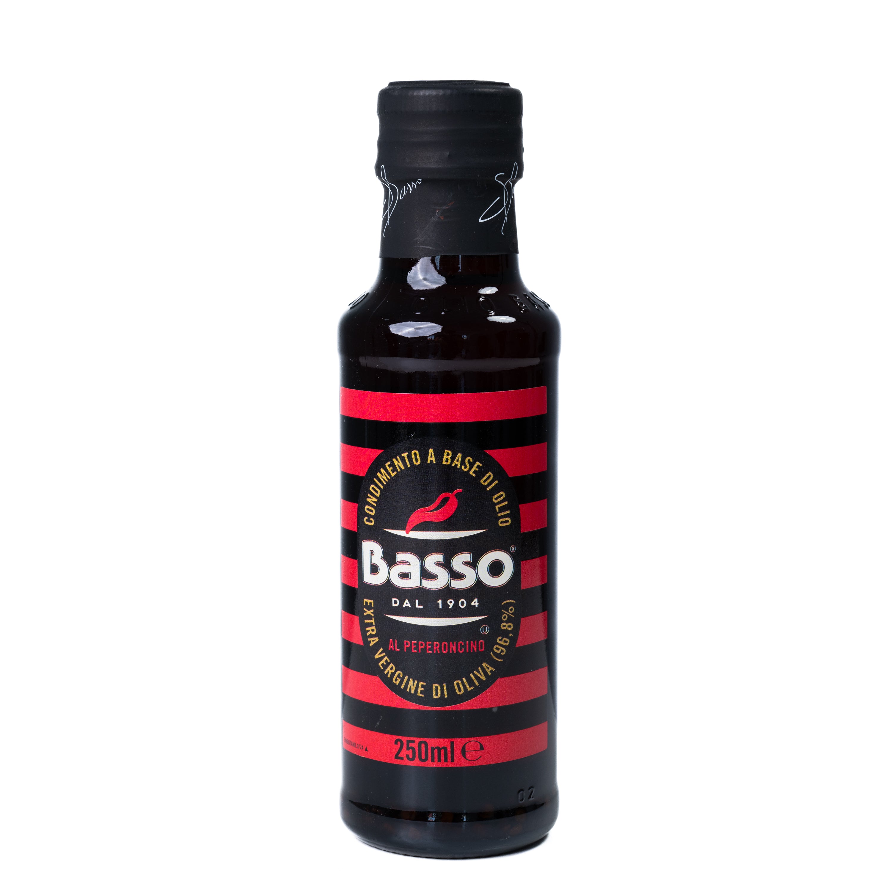 Ulei de măslines extravirgin cu ardei iute Basso, 250 ml