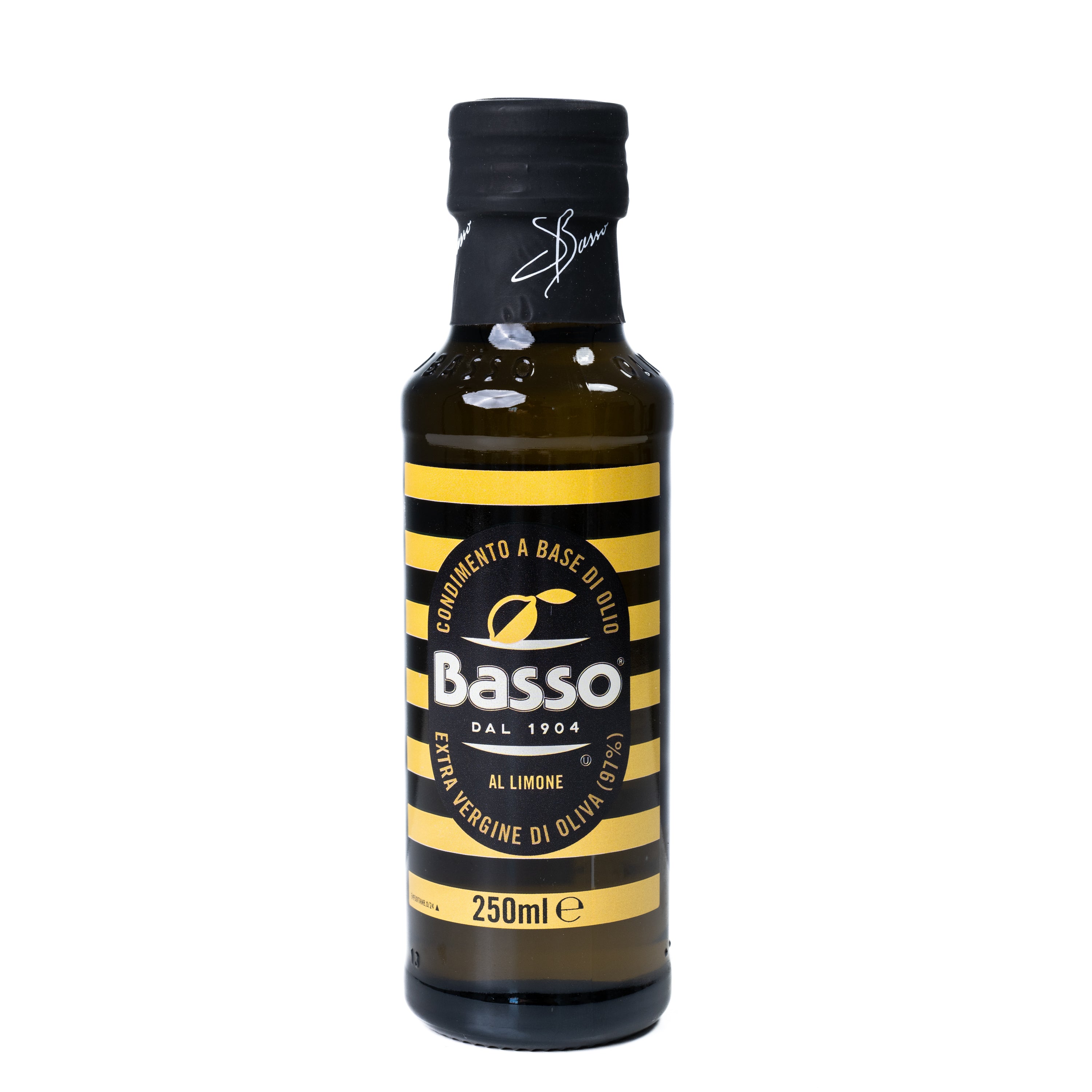 Ulei de măsline extravirgin cu lămâie Basso, 250 ml
