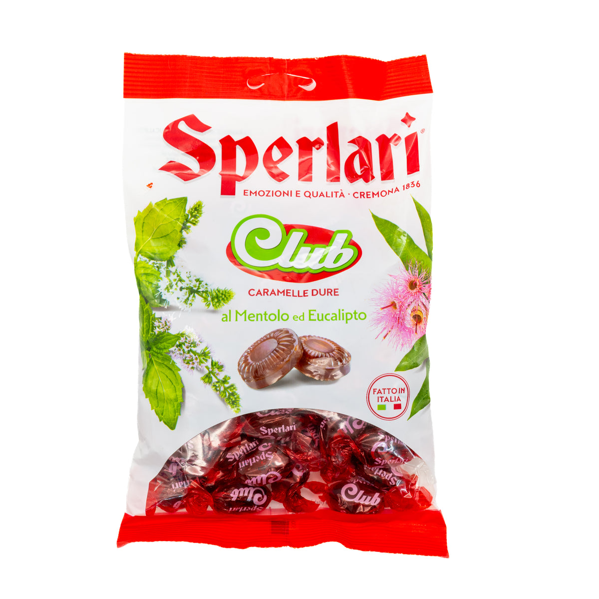 Bomboane Club cu mentol și eucalipt Sperlari, 200 g