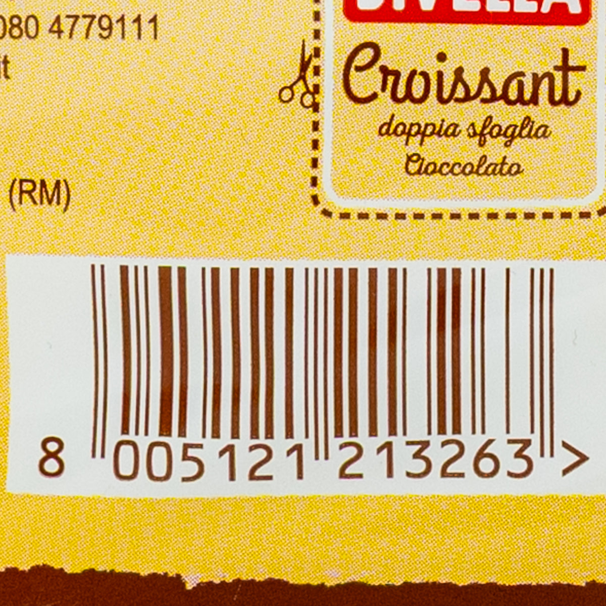 Croissante Doppia Sfoglia cu ciocolată Divella, 5 bucăți, 225 g