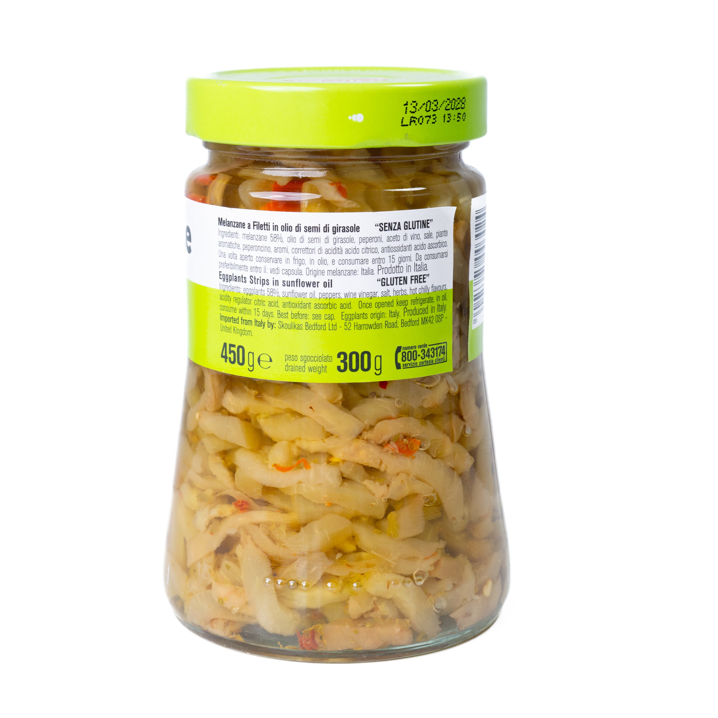 Vinete tăiate fâșii D'Amico, 450 g
