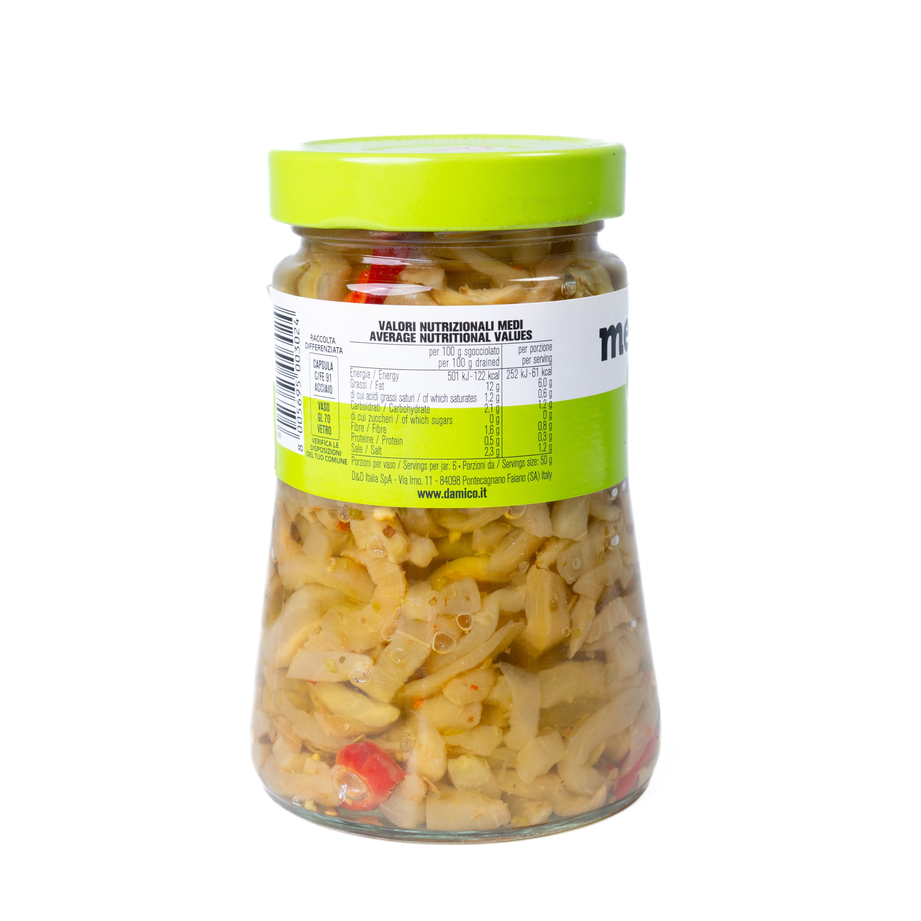 Vinete tăiate fâșii D'Amico, 450 g
