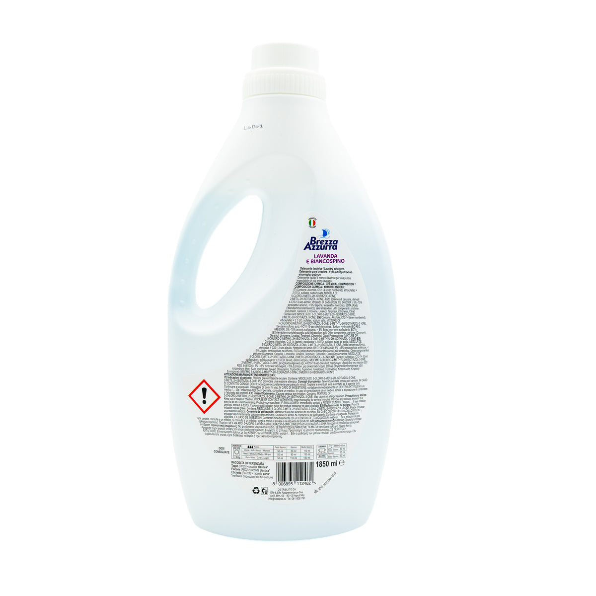 Detergent lichid Brezza Azzurra Lavandă și Mușețel, 1,85 l, 37 spălări