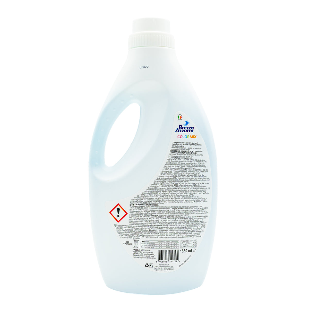 Detergent lichid Brezza Azzurra Colormix, 1,85 l, 37 spălări