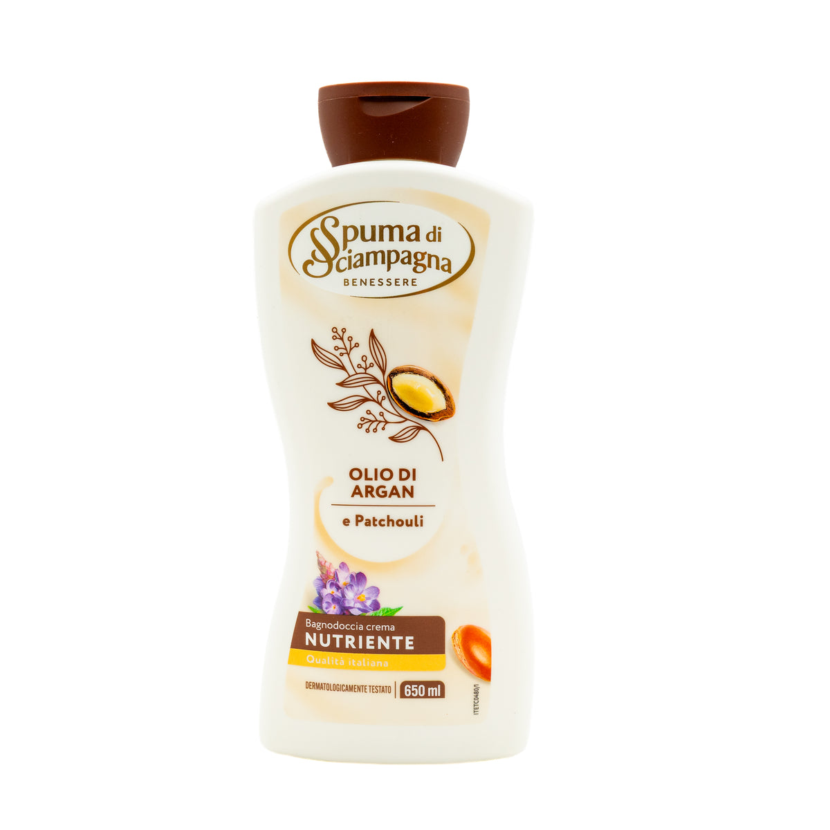Gel de duș cremă Spuma di Sciampagna cu ulei de argan și patchouli, 650 ml
