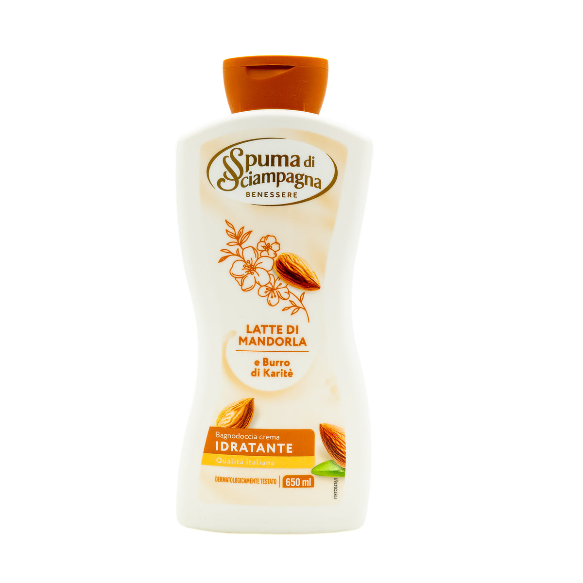 Gel de duș cremă Spuma di Sciampagna cu lapte de migdale și unt de shea, 650 ml