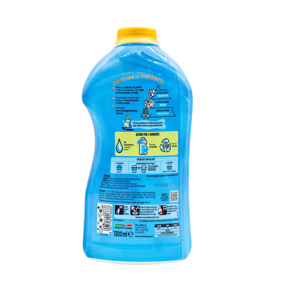 Balsam de rufe concentrat Spuma di Sciampagna Fresca Rugiada, 65 spălări, 1,3 L