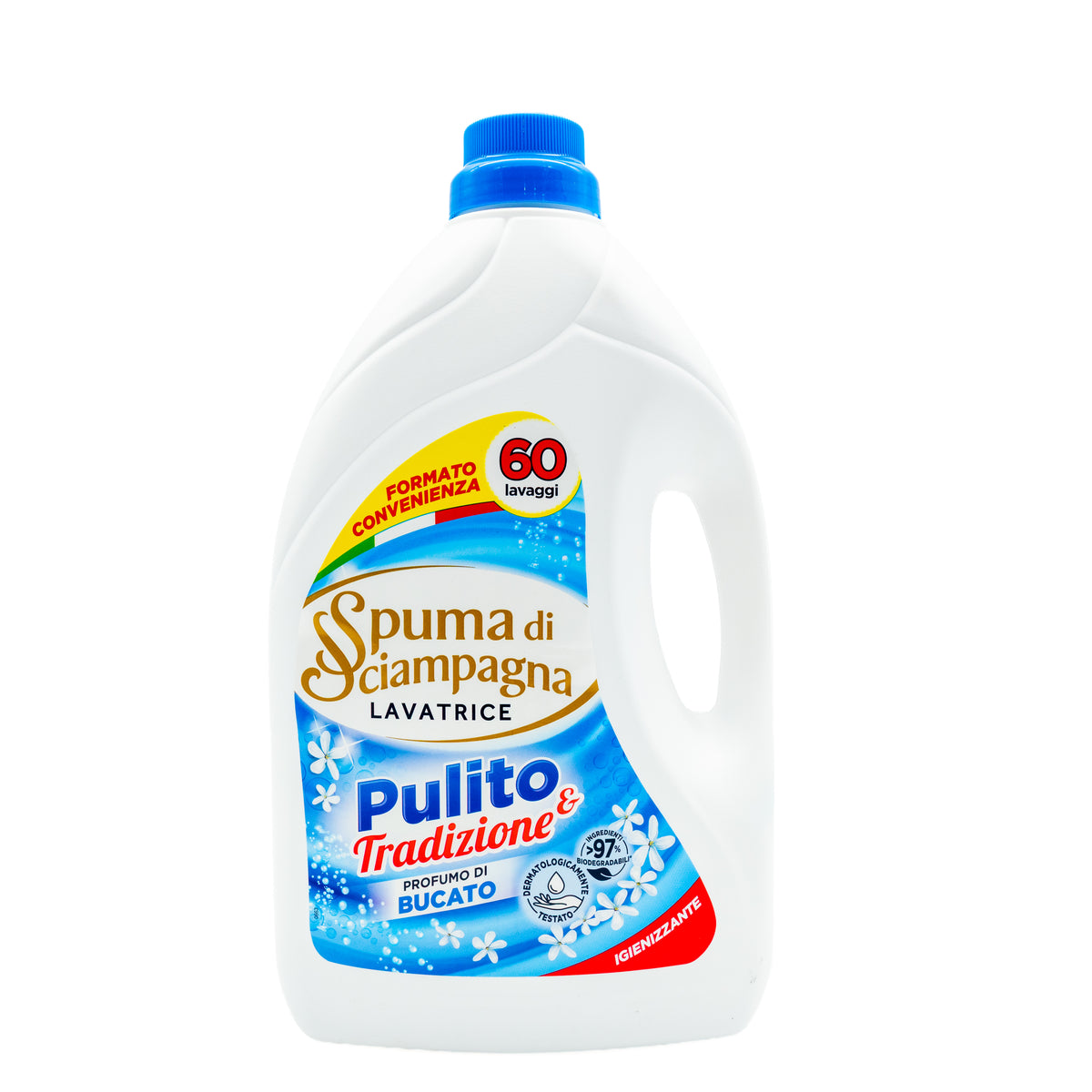 Detergent lichid Spuma di Sciampagna Profumo di Bucato, 3 l, 60 spălări