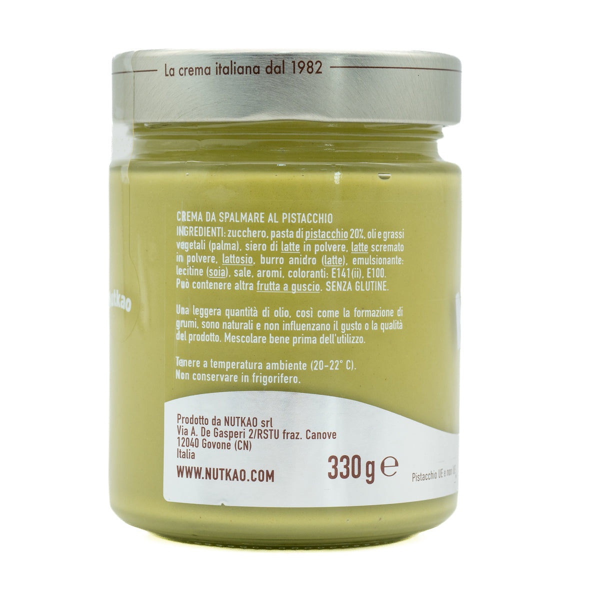 Cremă tartinabilă cu fistic Nutkao, 330 g