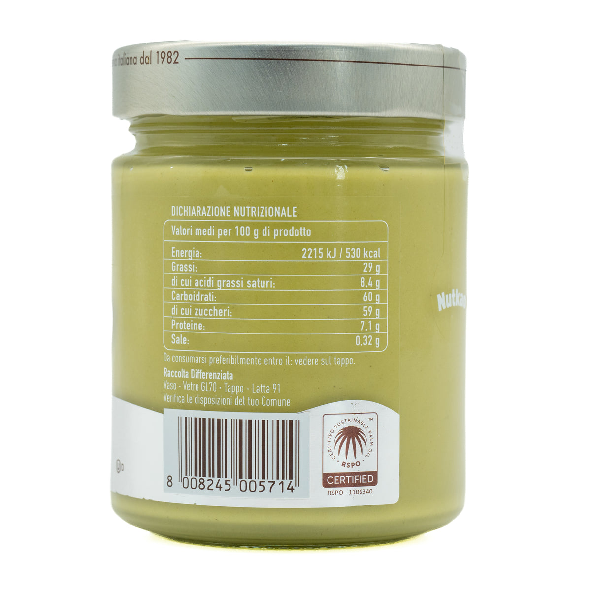 Cremă tartinabilă cu fistic Nutkao, 330 g