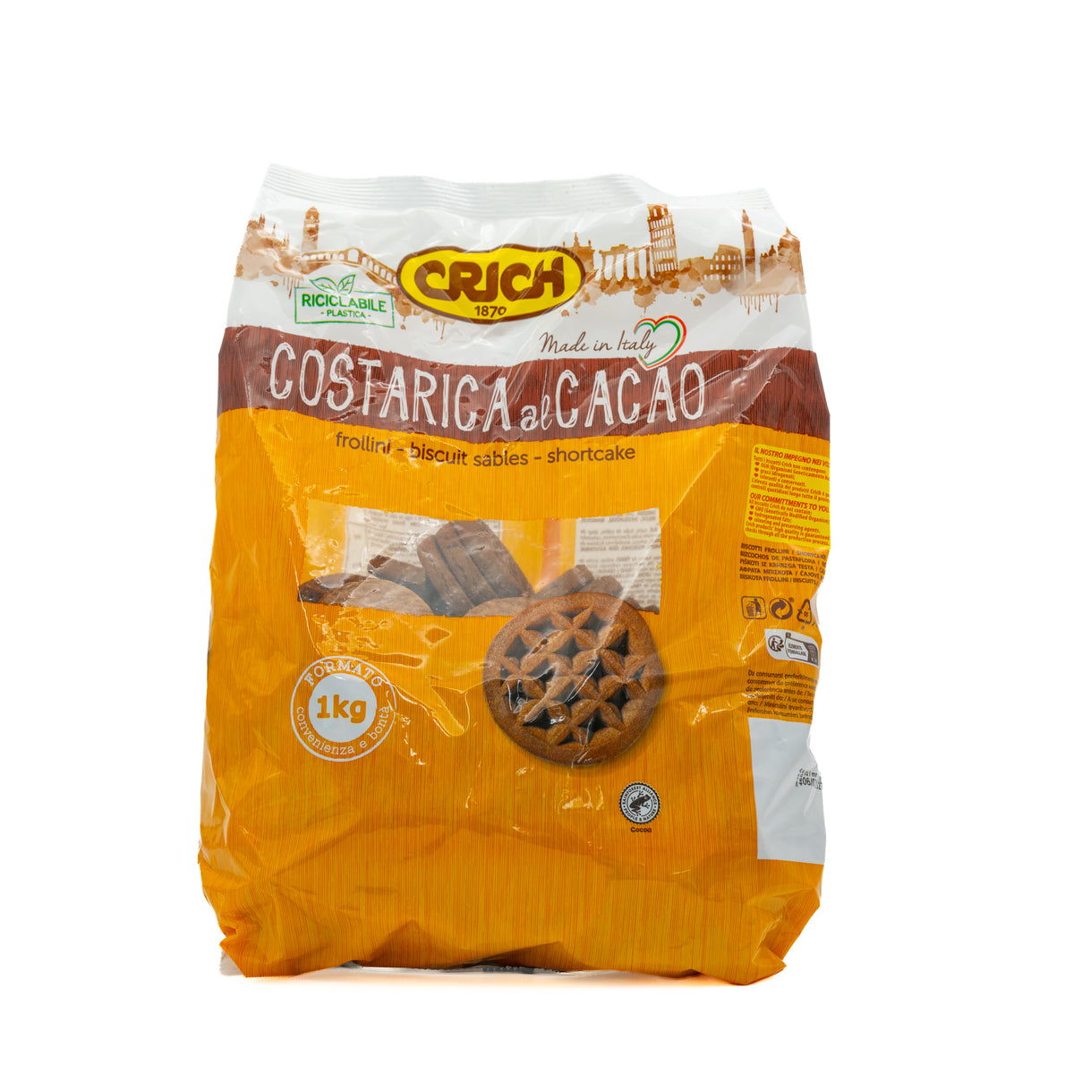 Biscuiți Costarica cu cacao Crich, 1 kg