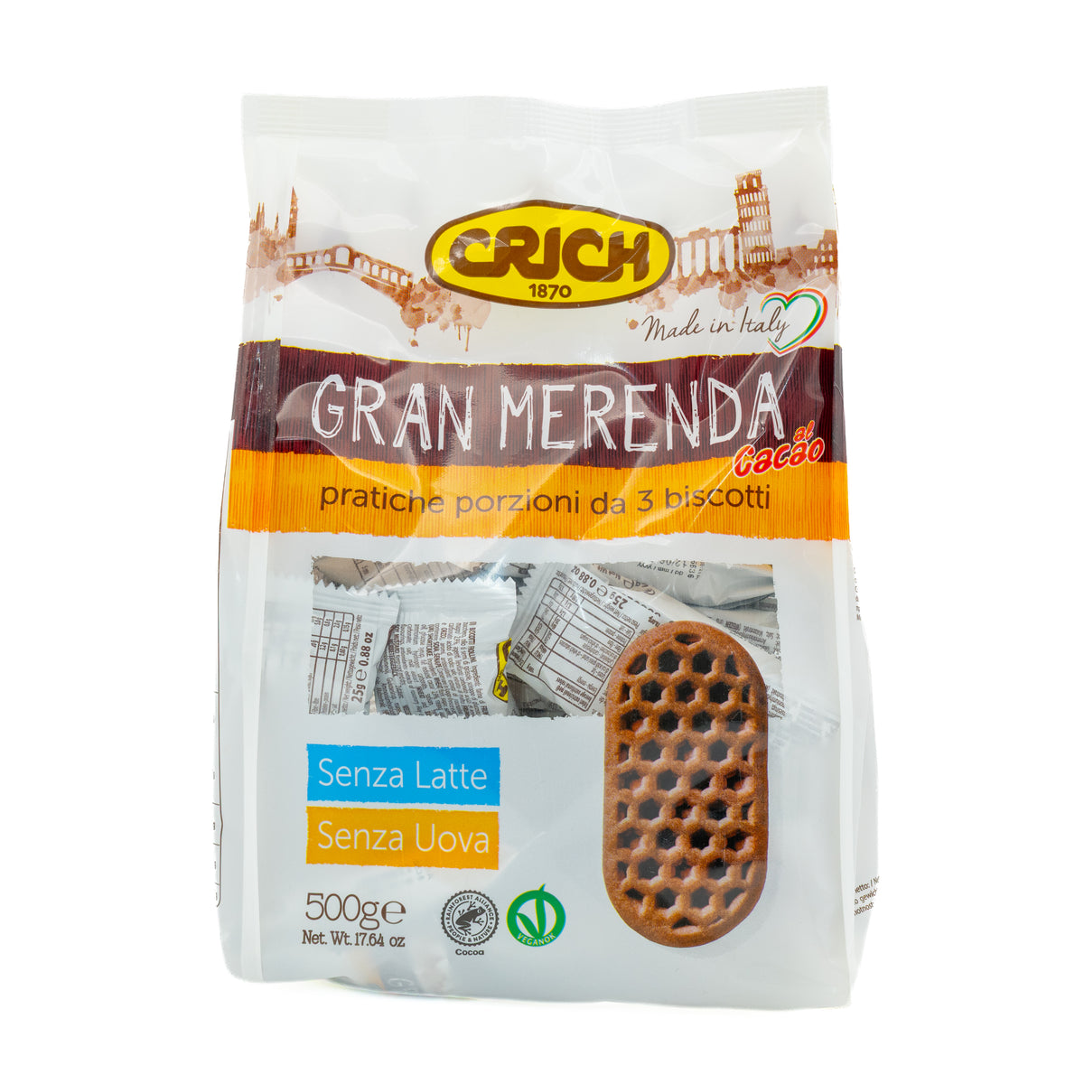 Biscuiți Gran Merenda cu cacao Crich, 500 g