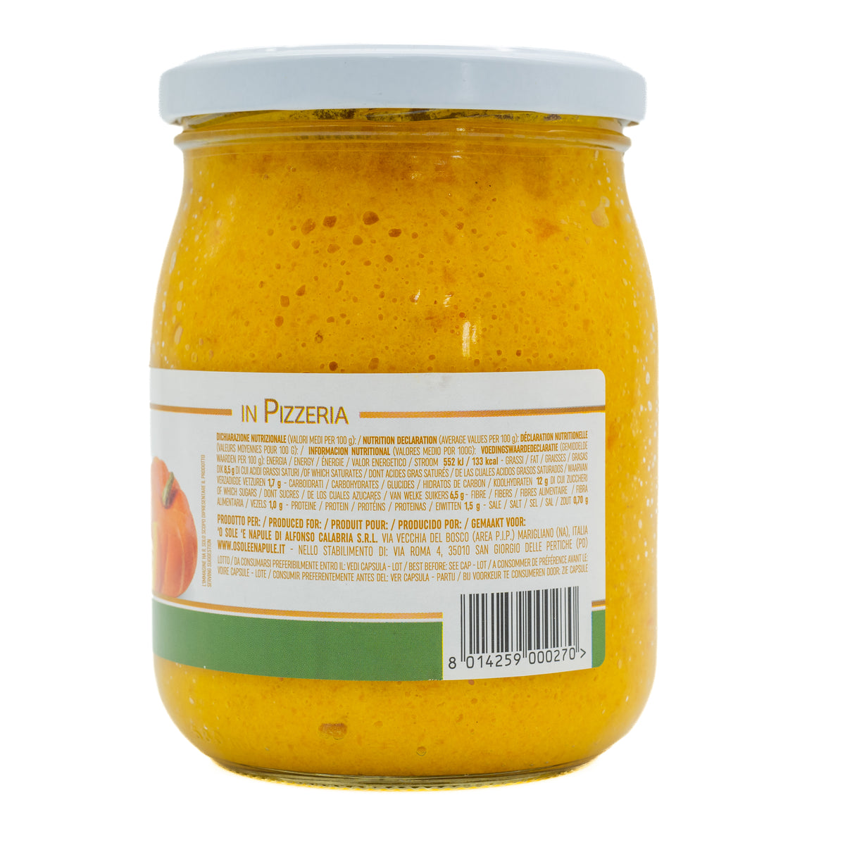 Cremă de dovleac CremaChef ’O Sole ’e Napule, 540 g