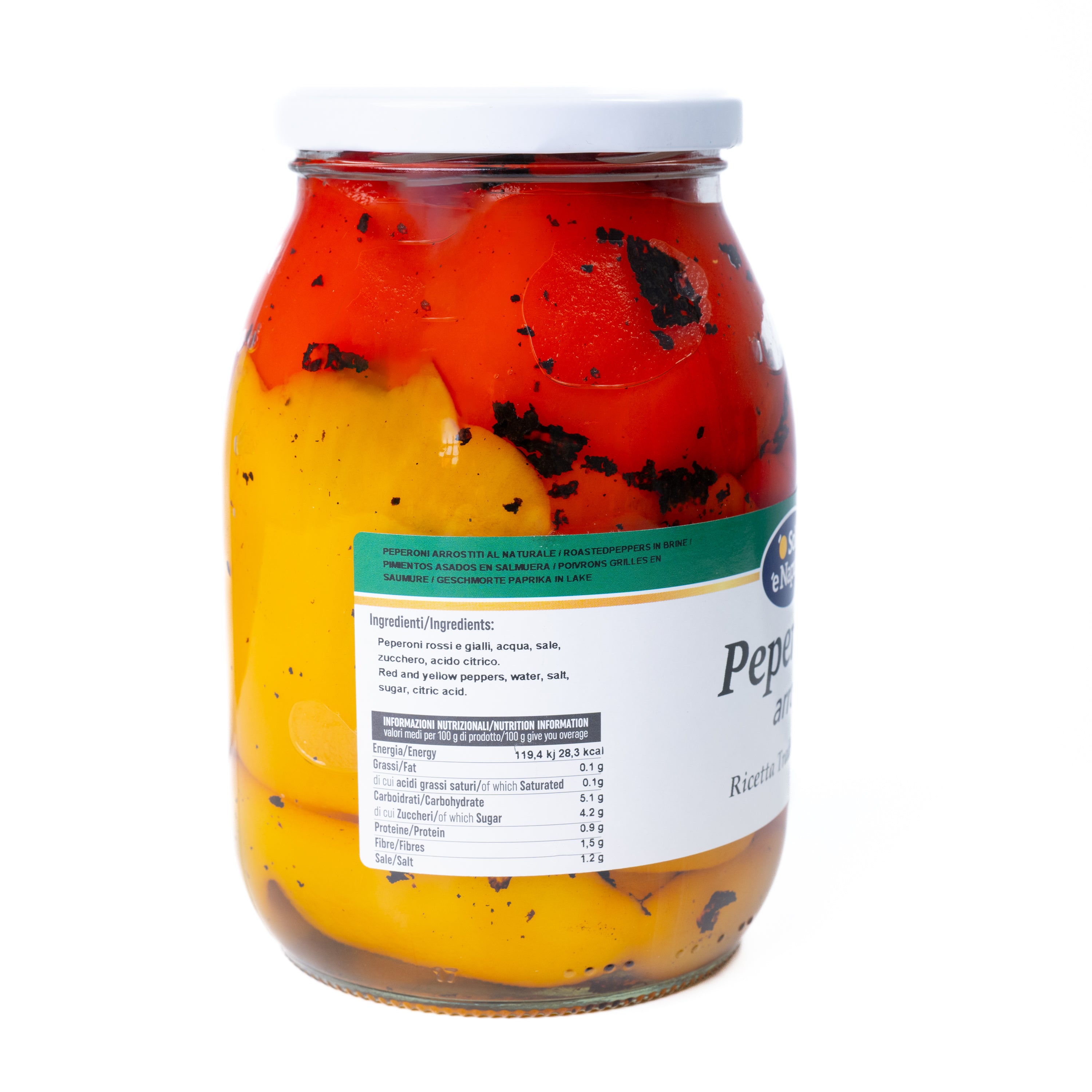 Ardei tăiați fâșii O Sole 'e Napule, 970 g