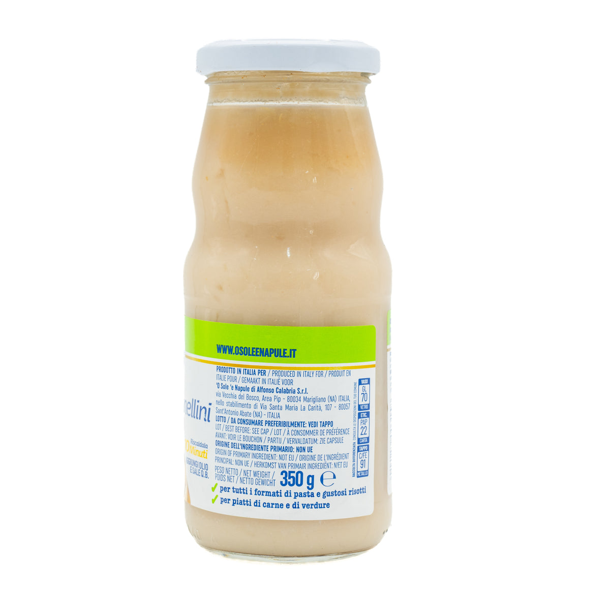 Cremă de fasole Cannellini ’O Sole ’e Napule, 350 g