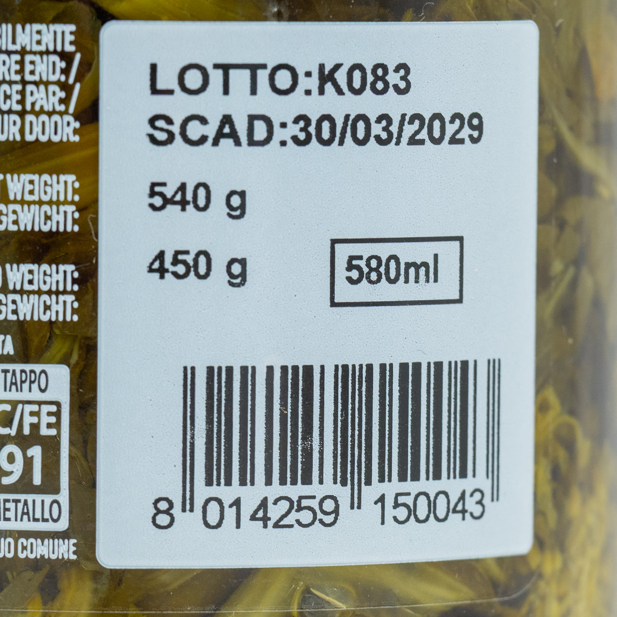 Friarielli în ulei de floarea-soarelui ’O Sole ’e Napule, 540 g