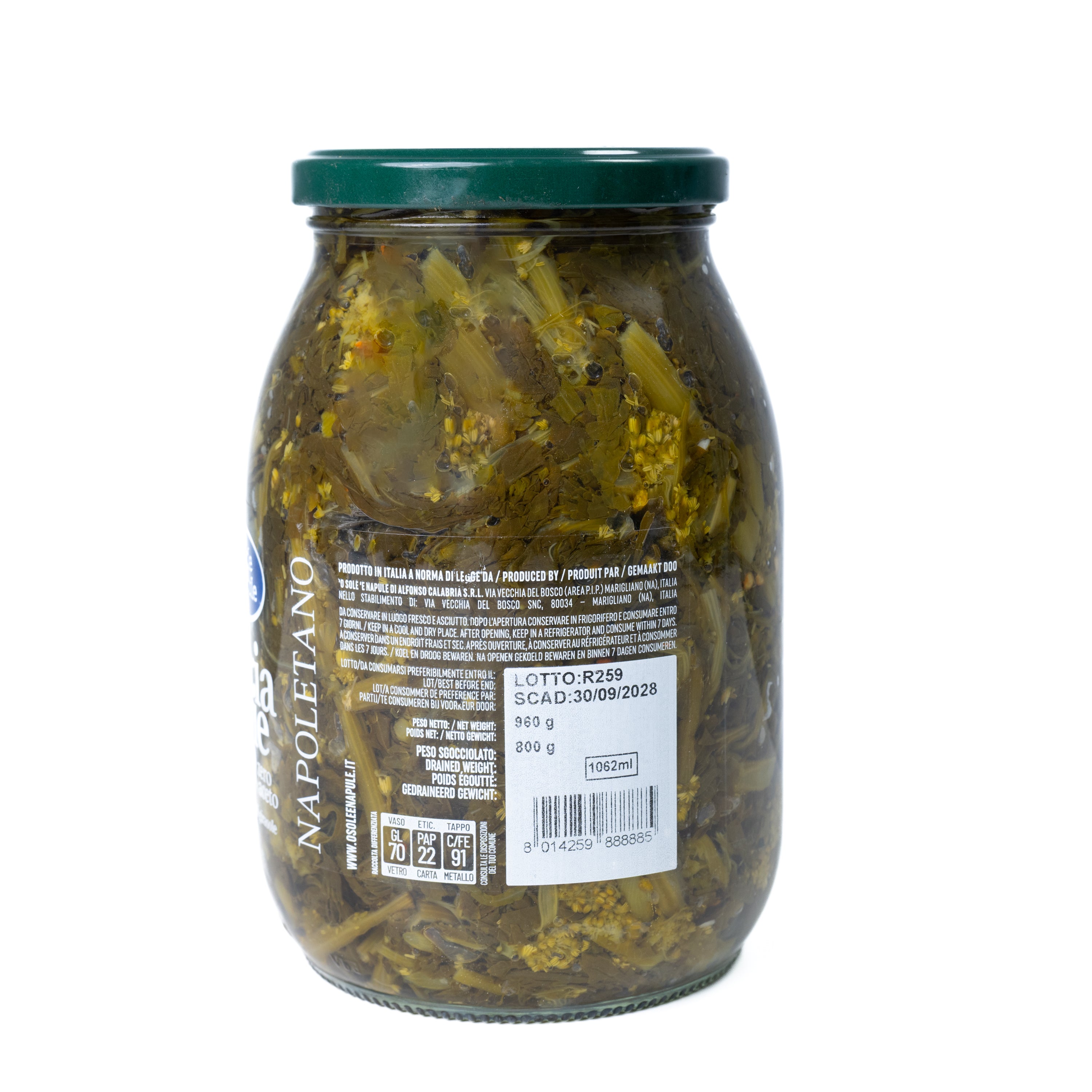 Friarielli napoletani O Sole 'e Napule, 960 g