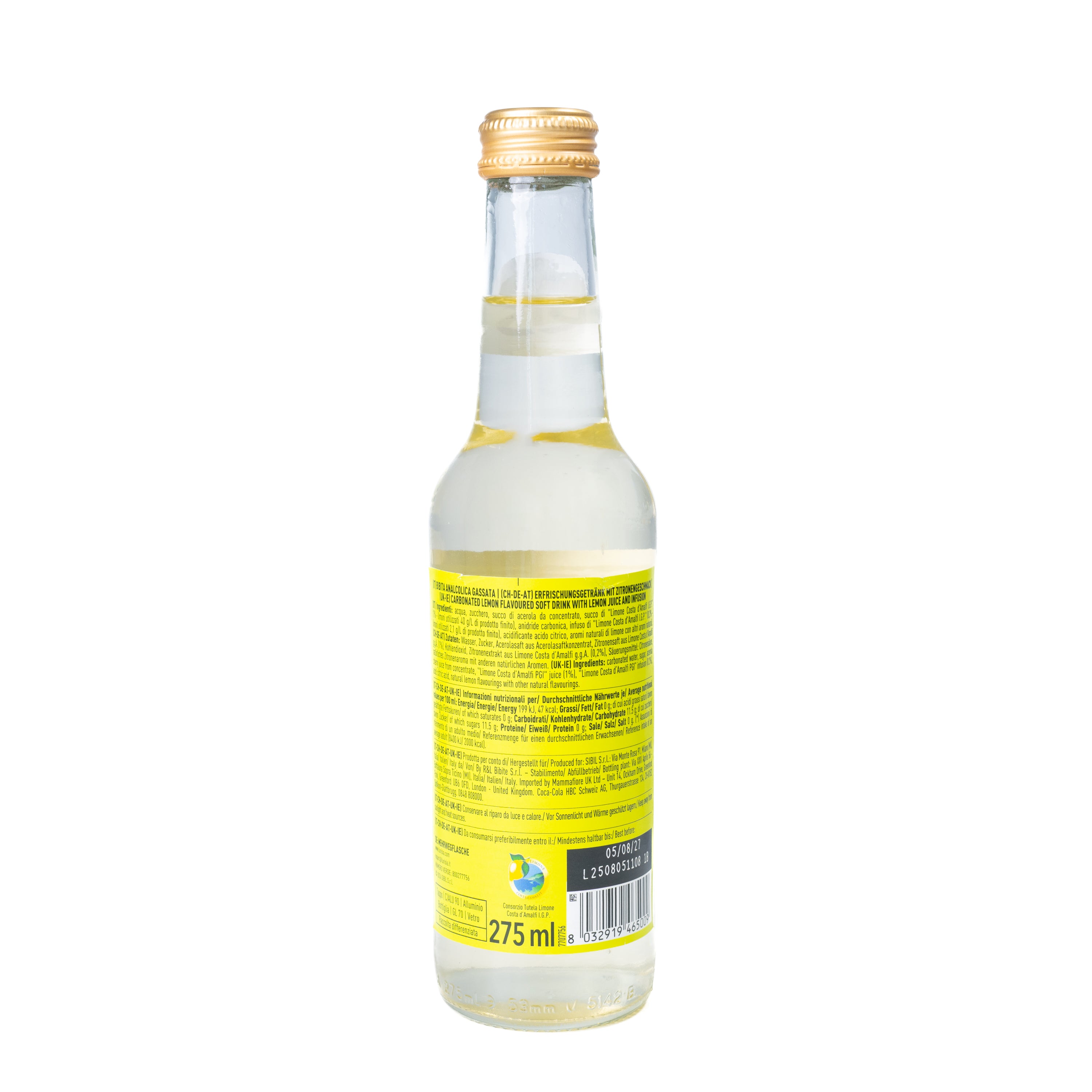Gazzosa cu lămâi de Amalfi Lurisia, 275 ml