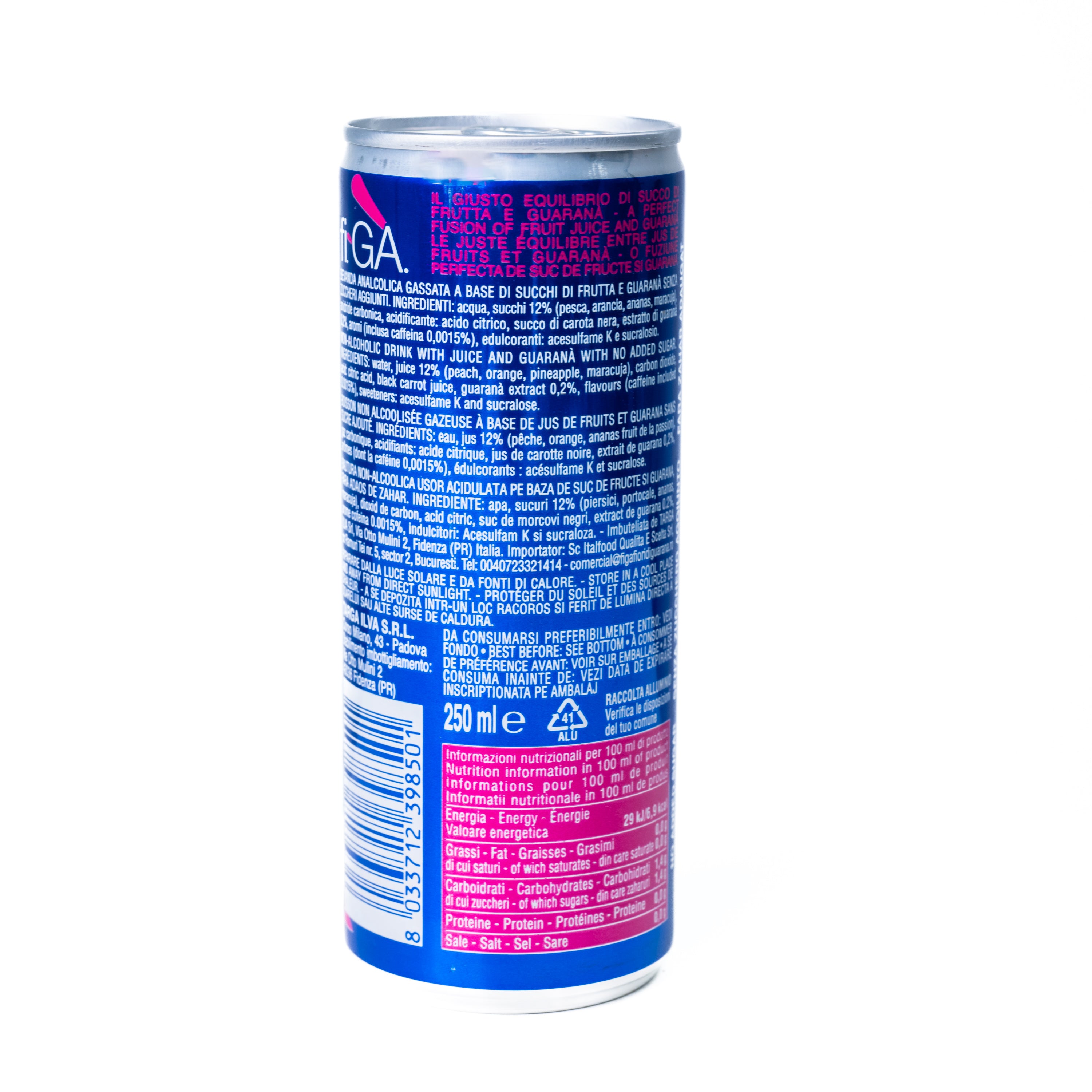 Băutură energizantă Guarana Light fi.GA., 250 ml
