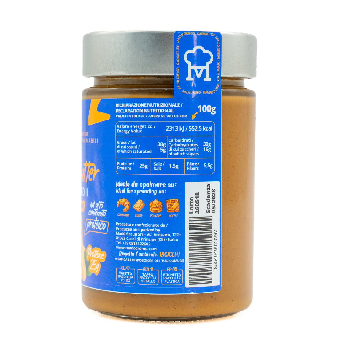 Unt de arahide 100% Madò, 350 g