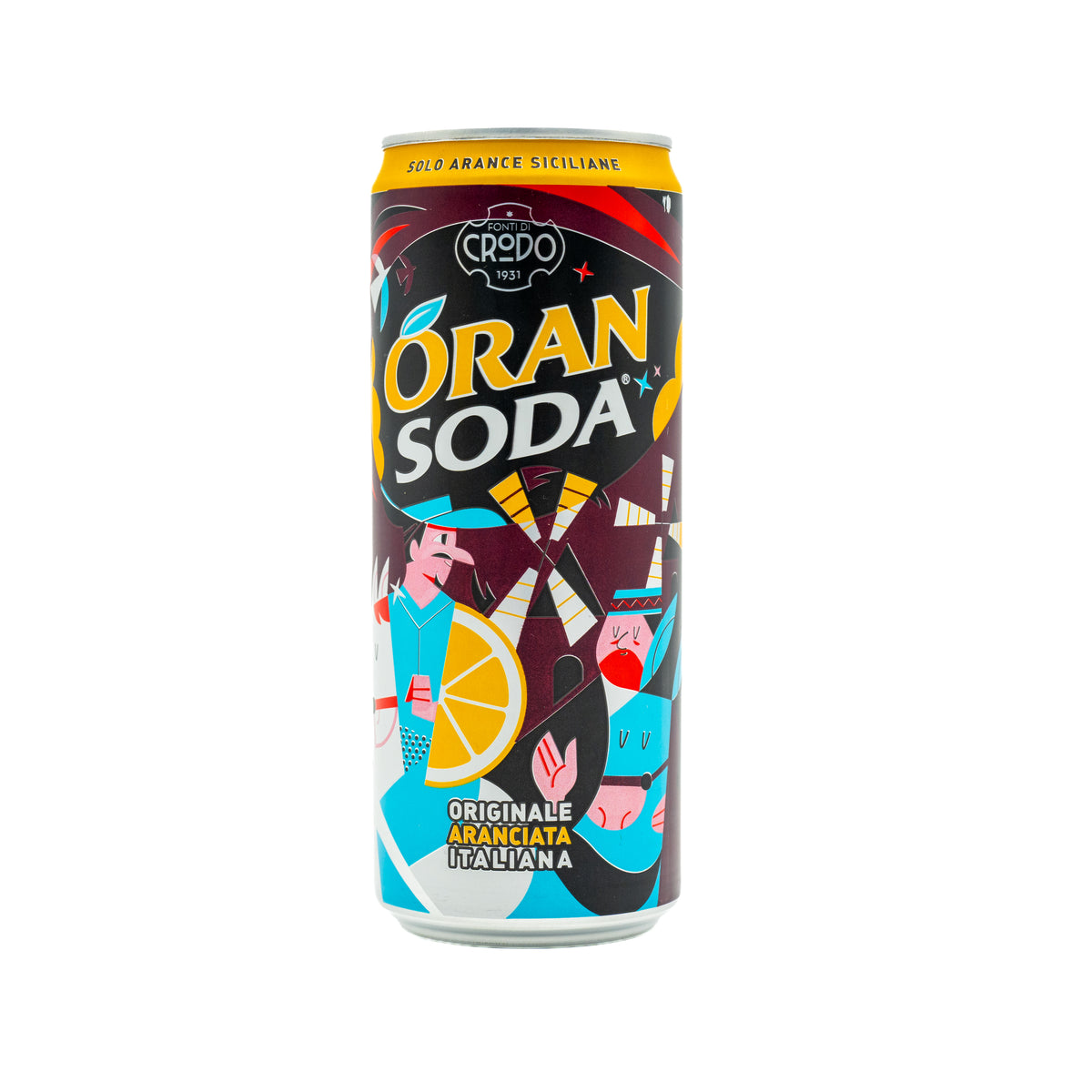 Băutură carbogazoasă Crodo Oransoda cu portocale, 330 ml