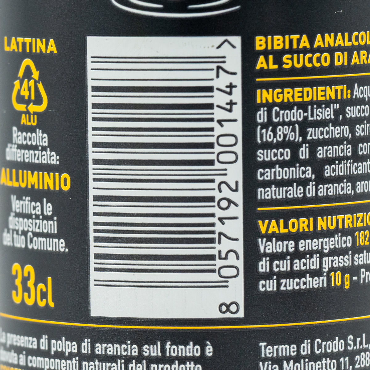 Băutură carbogazoasă Crodo Oransoda cu portocale, 330 ml