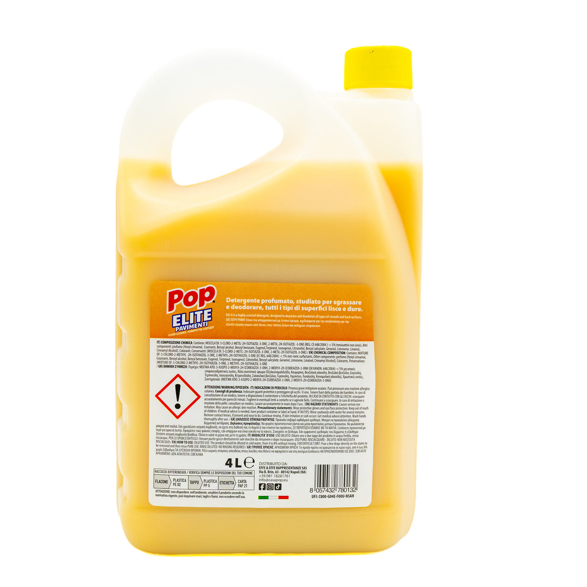 Detergent pentru pardoseli Pop Elite, 4 l