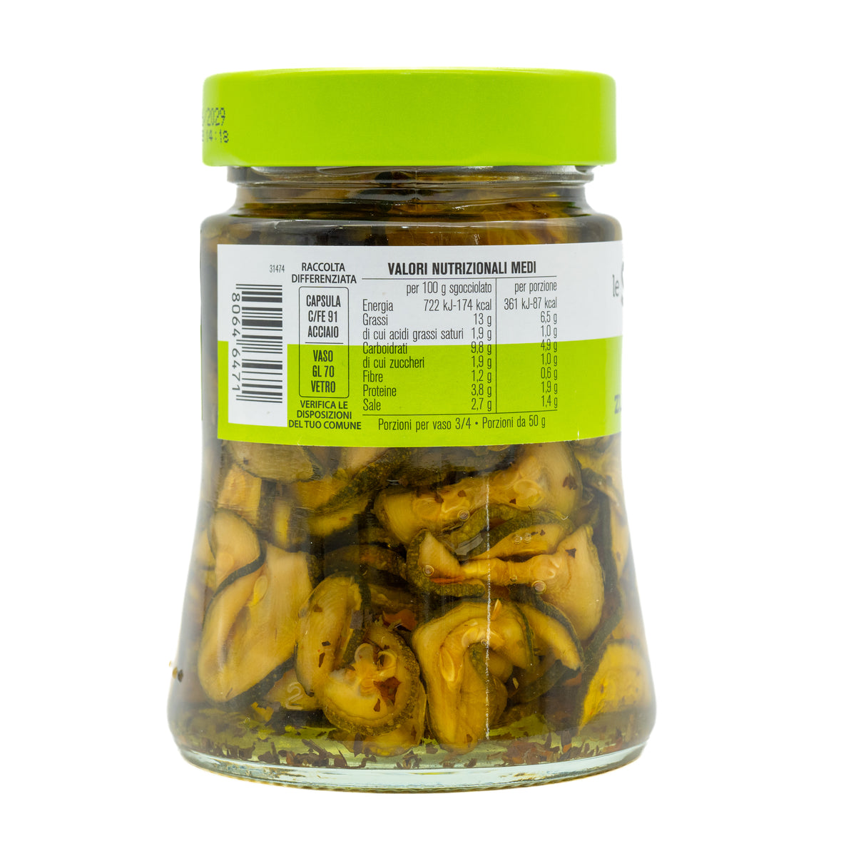 Dovlecei alla Caprese în ulei D’Amico, 280 g