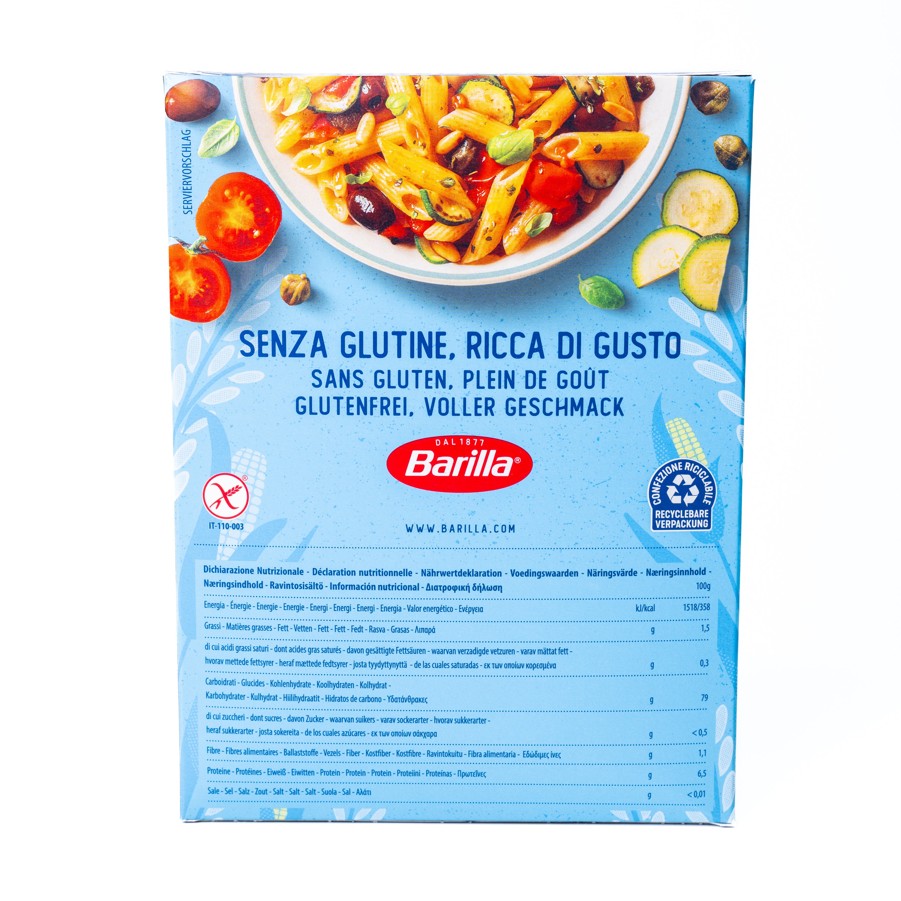 Penne Rigate fără gluten Barilla, 400 g