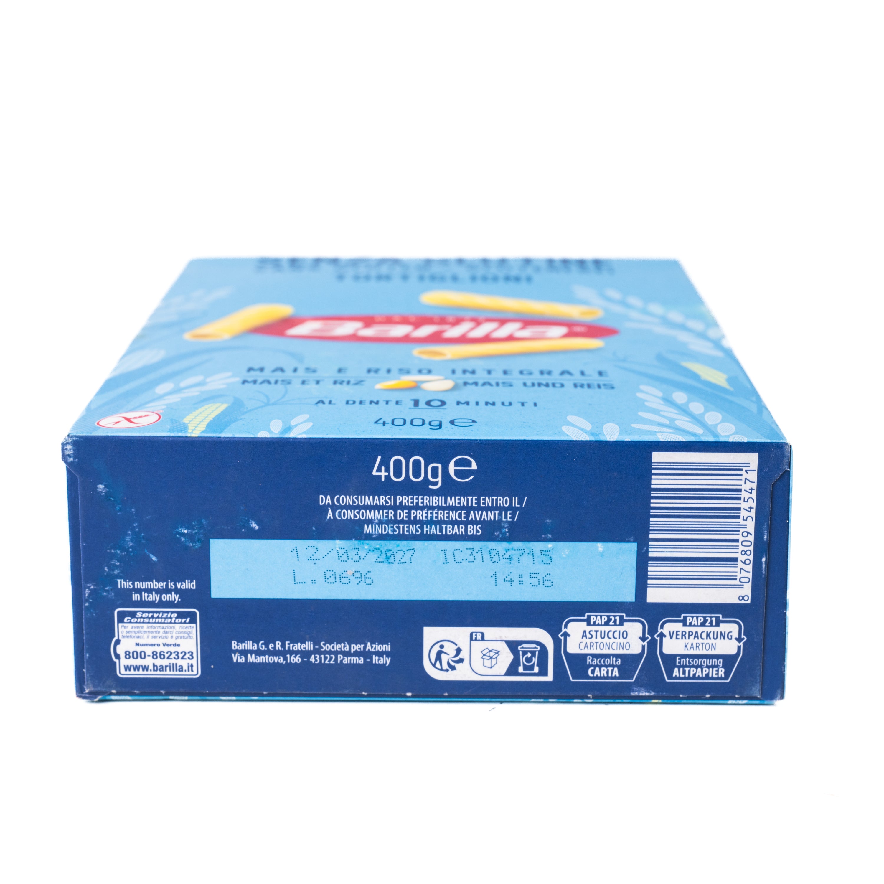 Tortiglioni fără gluten Barilla, 400 g