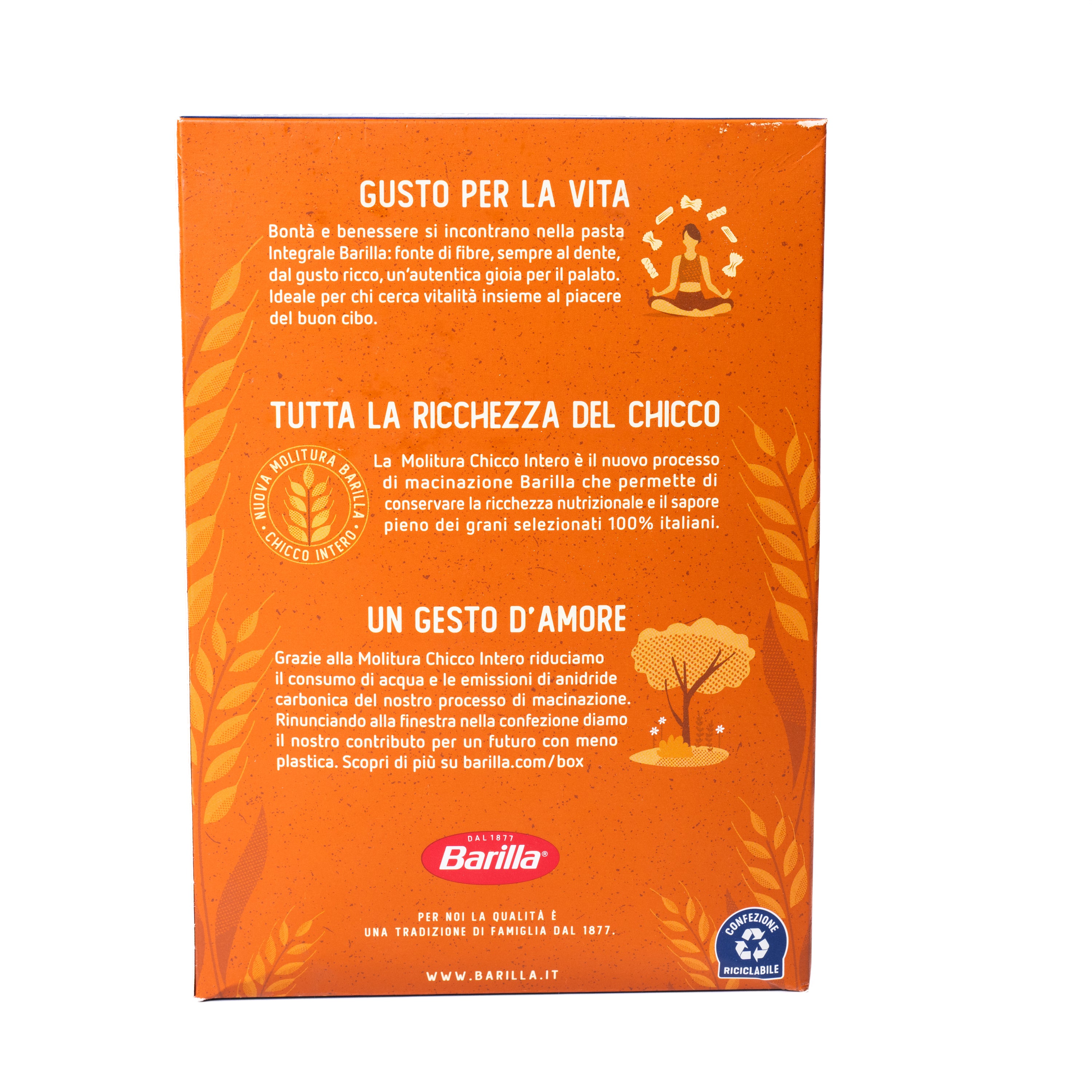 Paste integrale Mezze Penne Barilla, 500 g