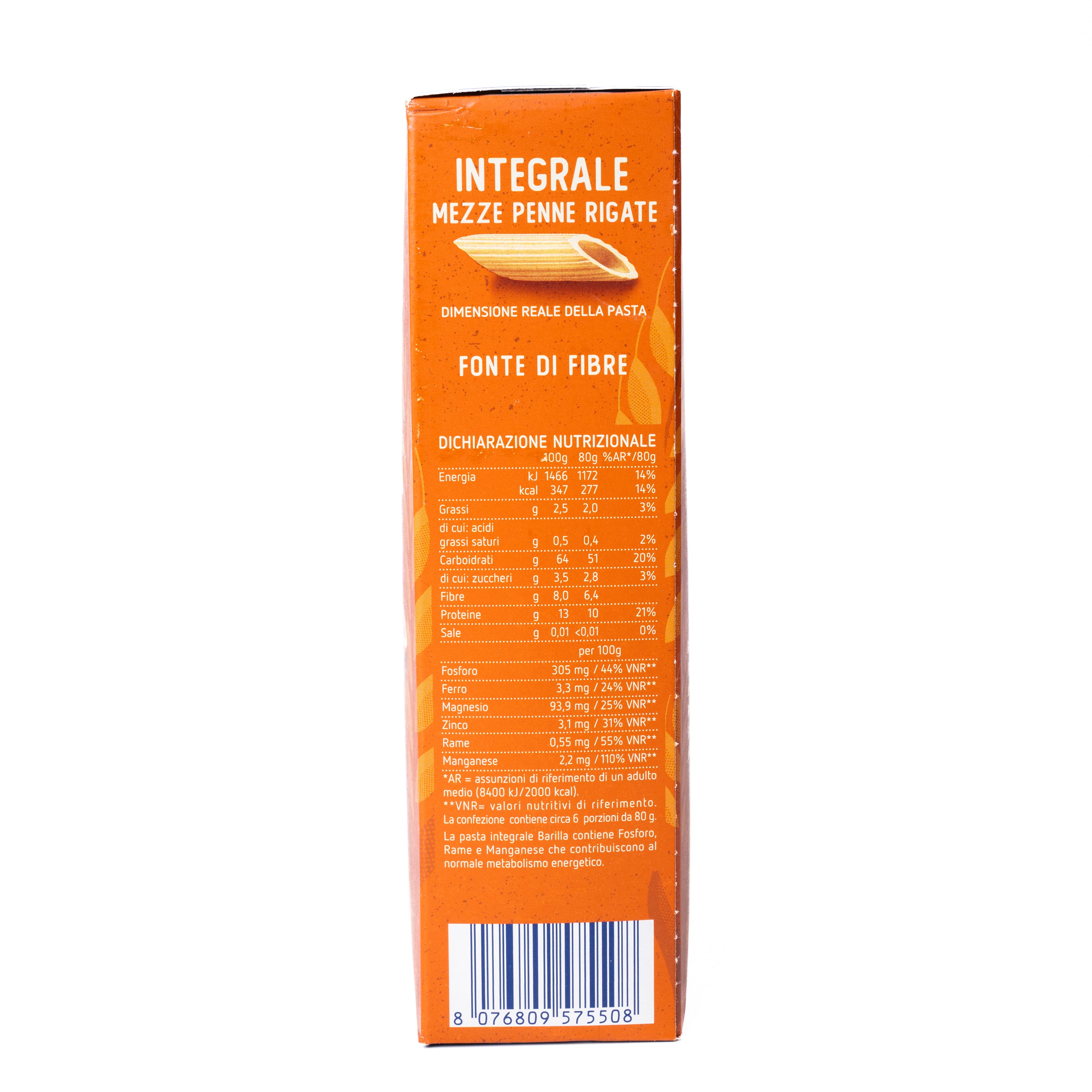 Paste integrale Mezze Penne Barilla, 500 g