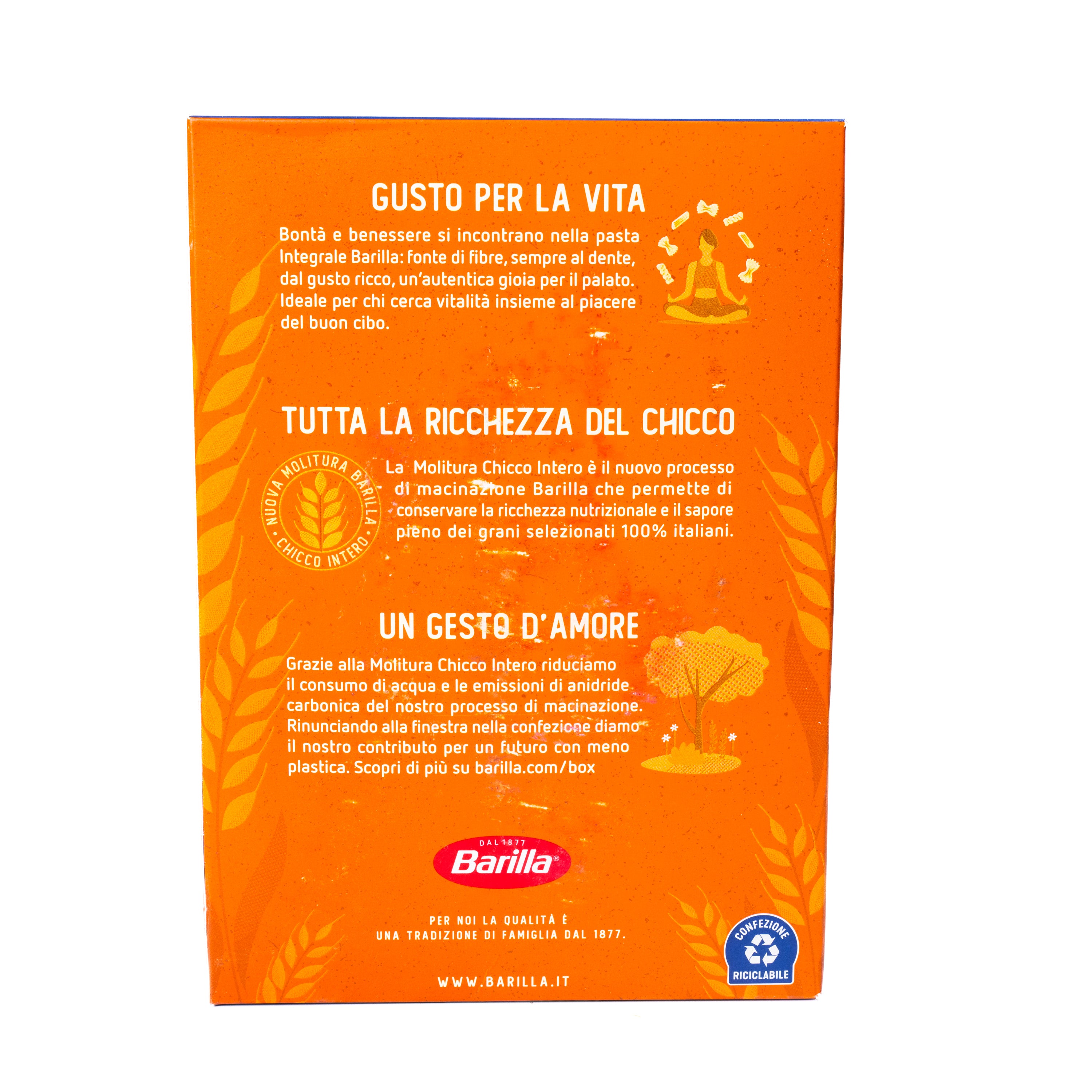 Paste integrale Tortiglioni Barilla, 500 g